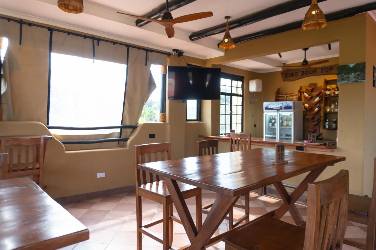 Communal lounge/ TV room in The Maridadi Hotel