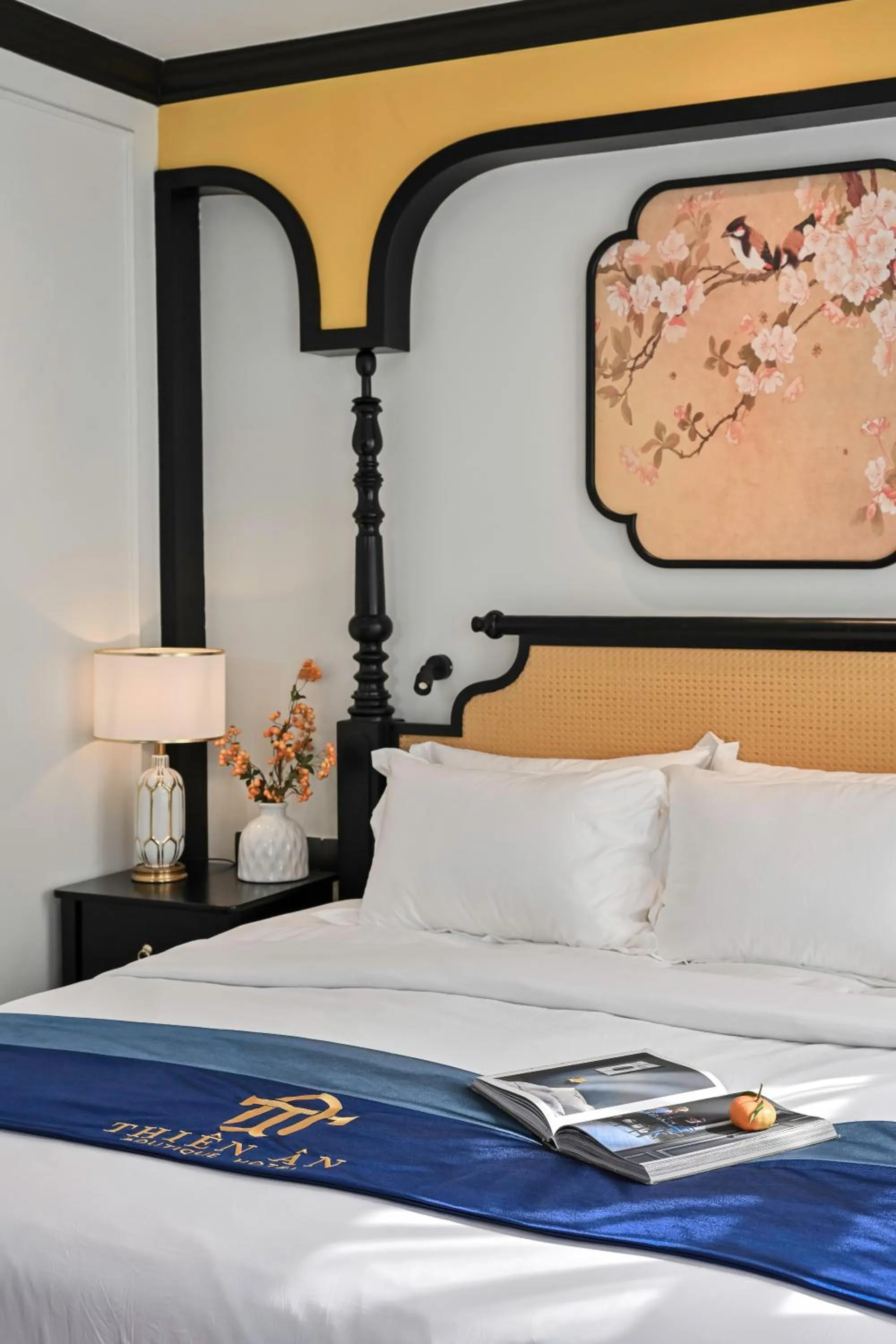 Bed in Thiên Ân Boutique Hotel