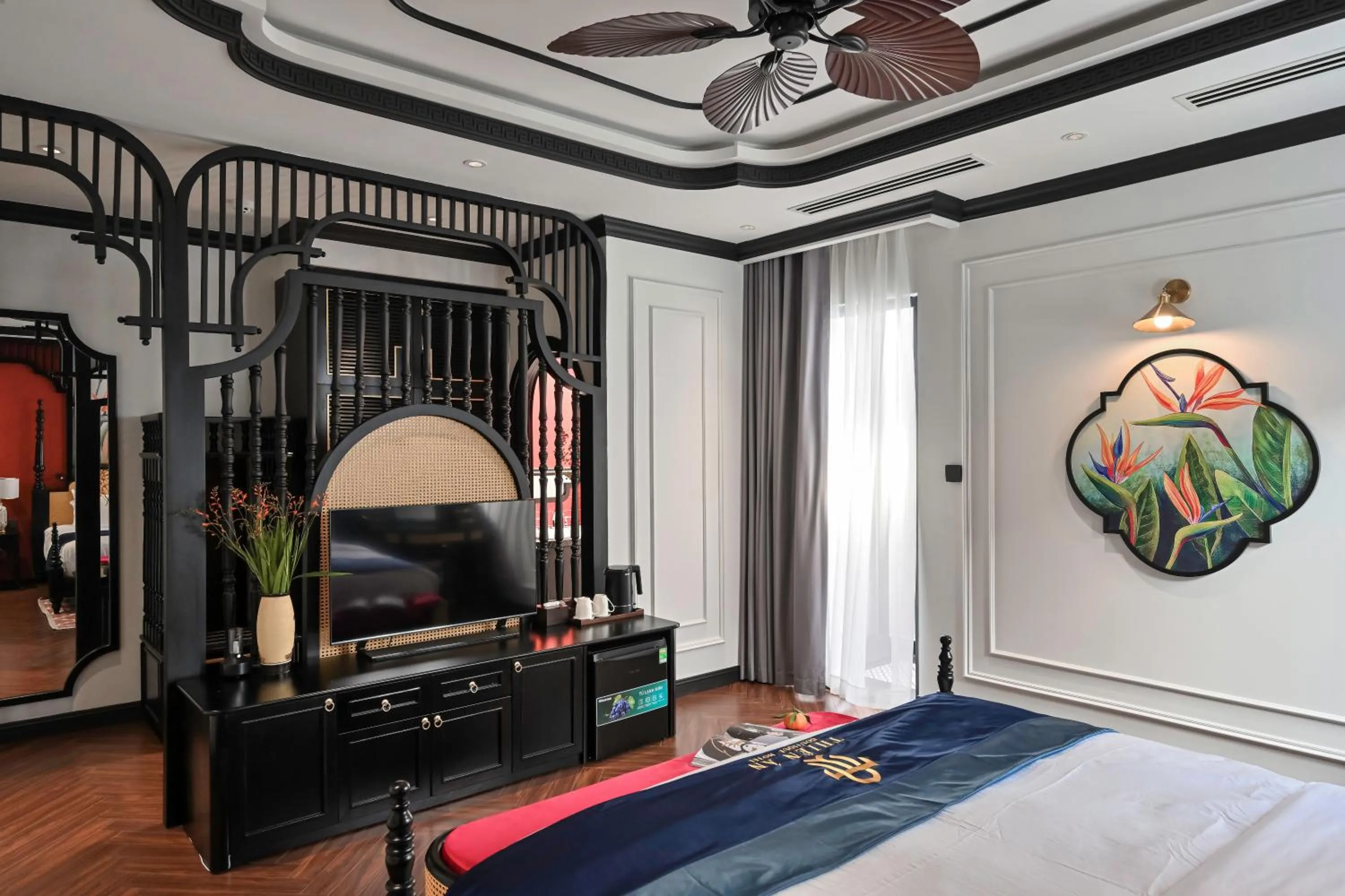 TV and multimedia, Bed in Thiên Ân Boutique Hotel