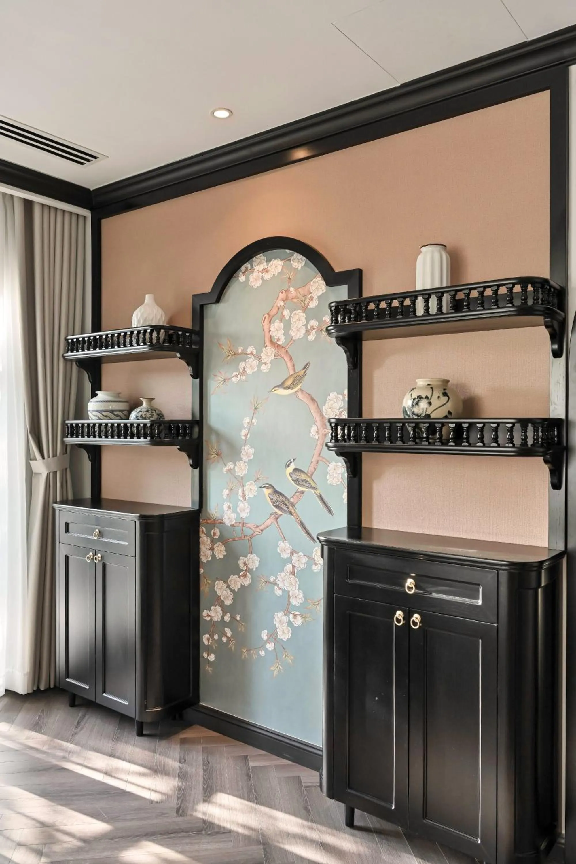 Decorative detail in Thiên Ân Boutique Hotel