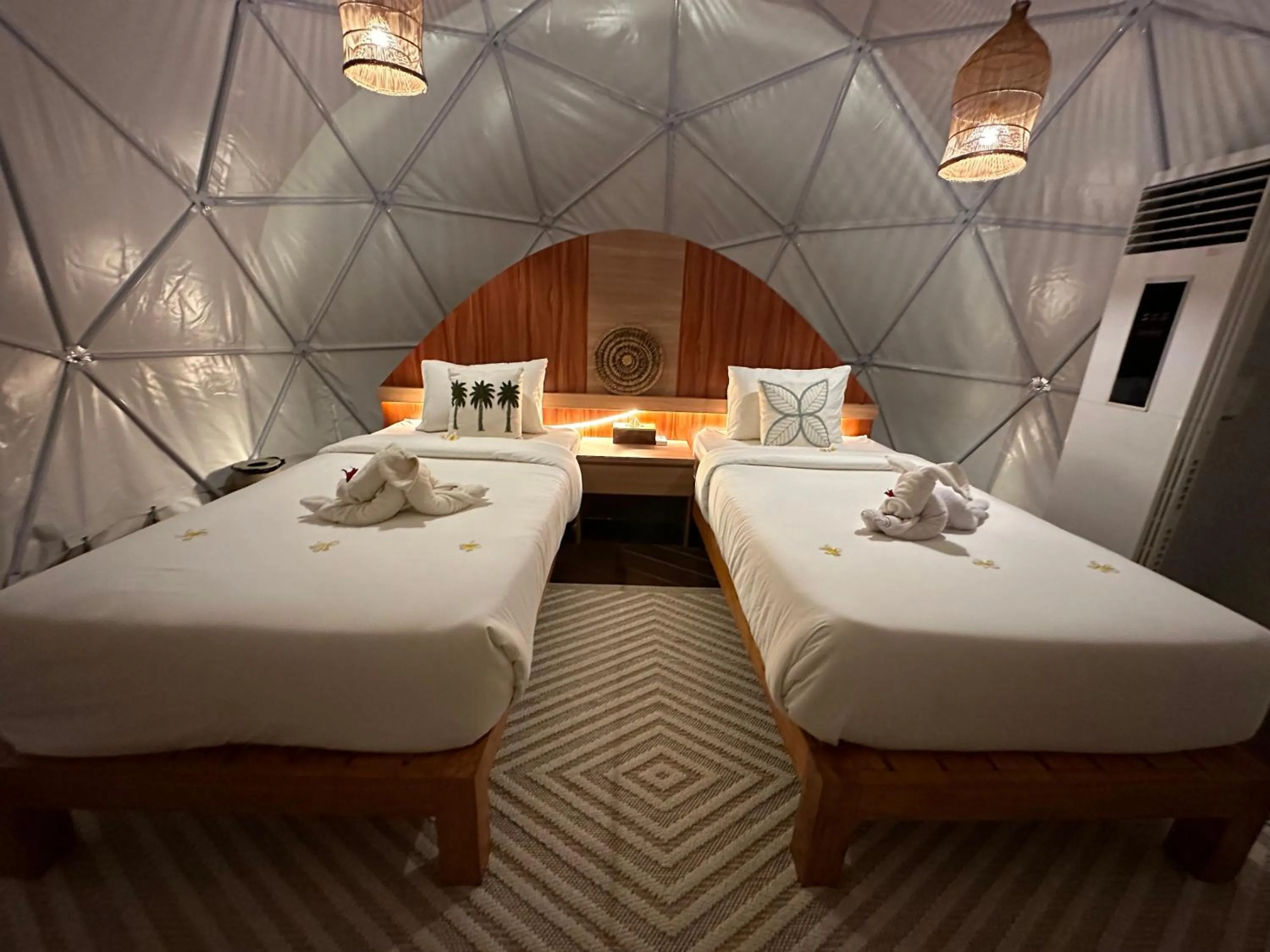 Bed in Glamping @ Pebbles & Fins