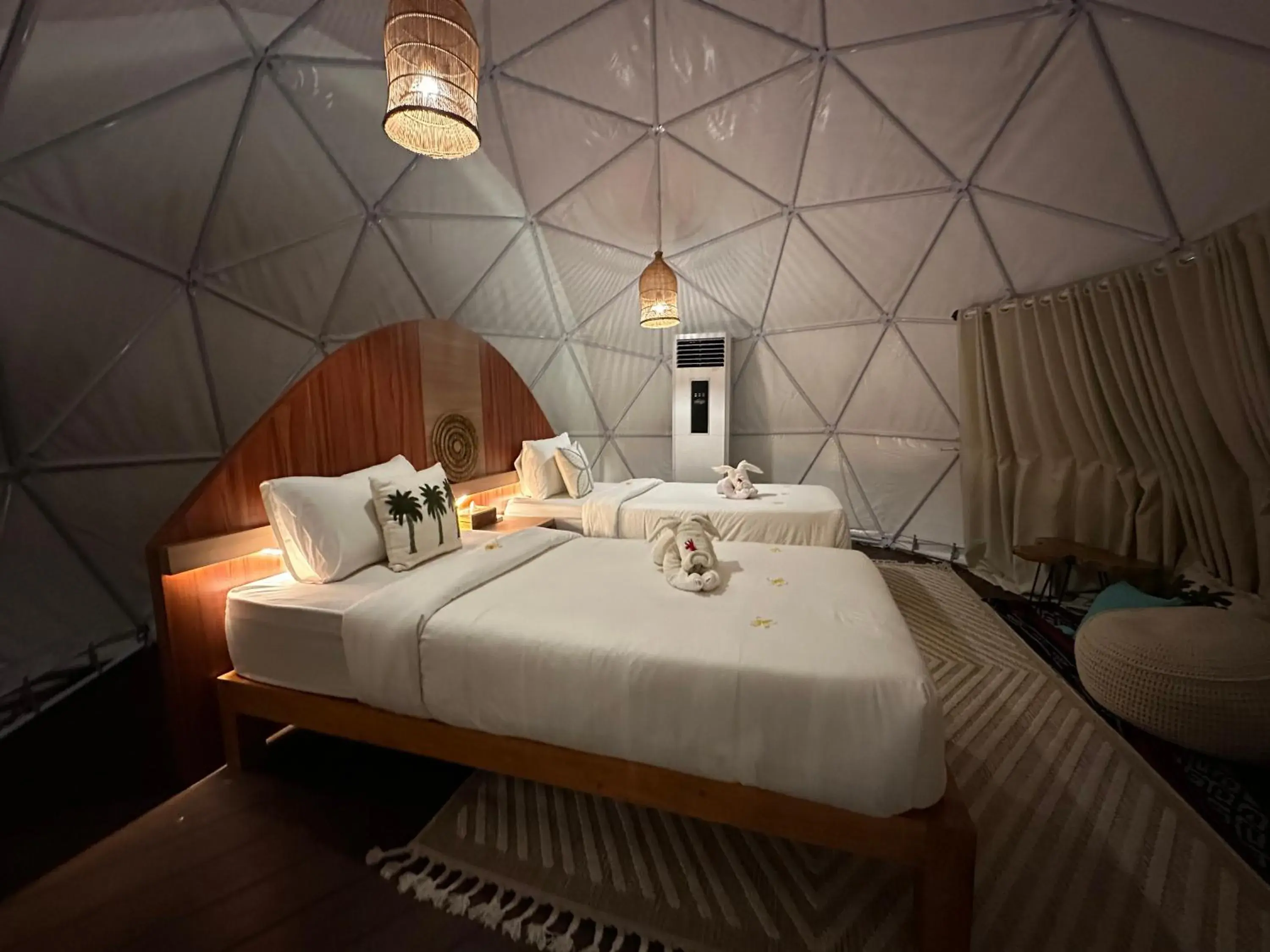 Bed in Glamping @ Pebbles & Fins Bed in Glamping @ Pebbles & Fins