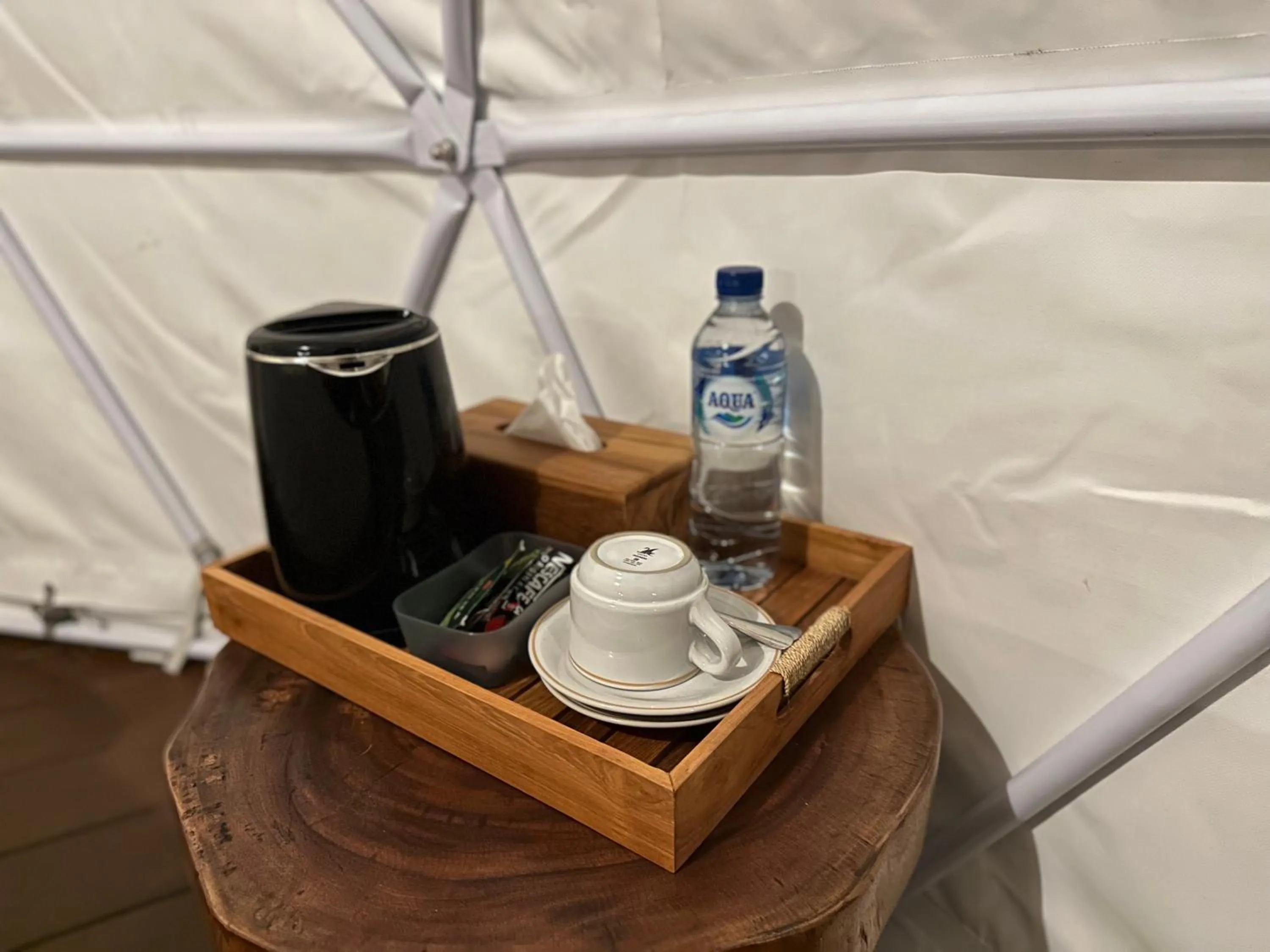 Coffee/tea facilities in Glamping @ Pebbles & Fins