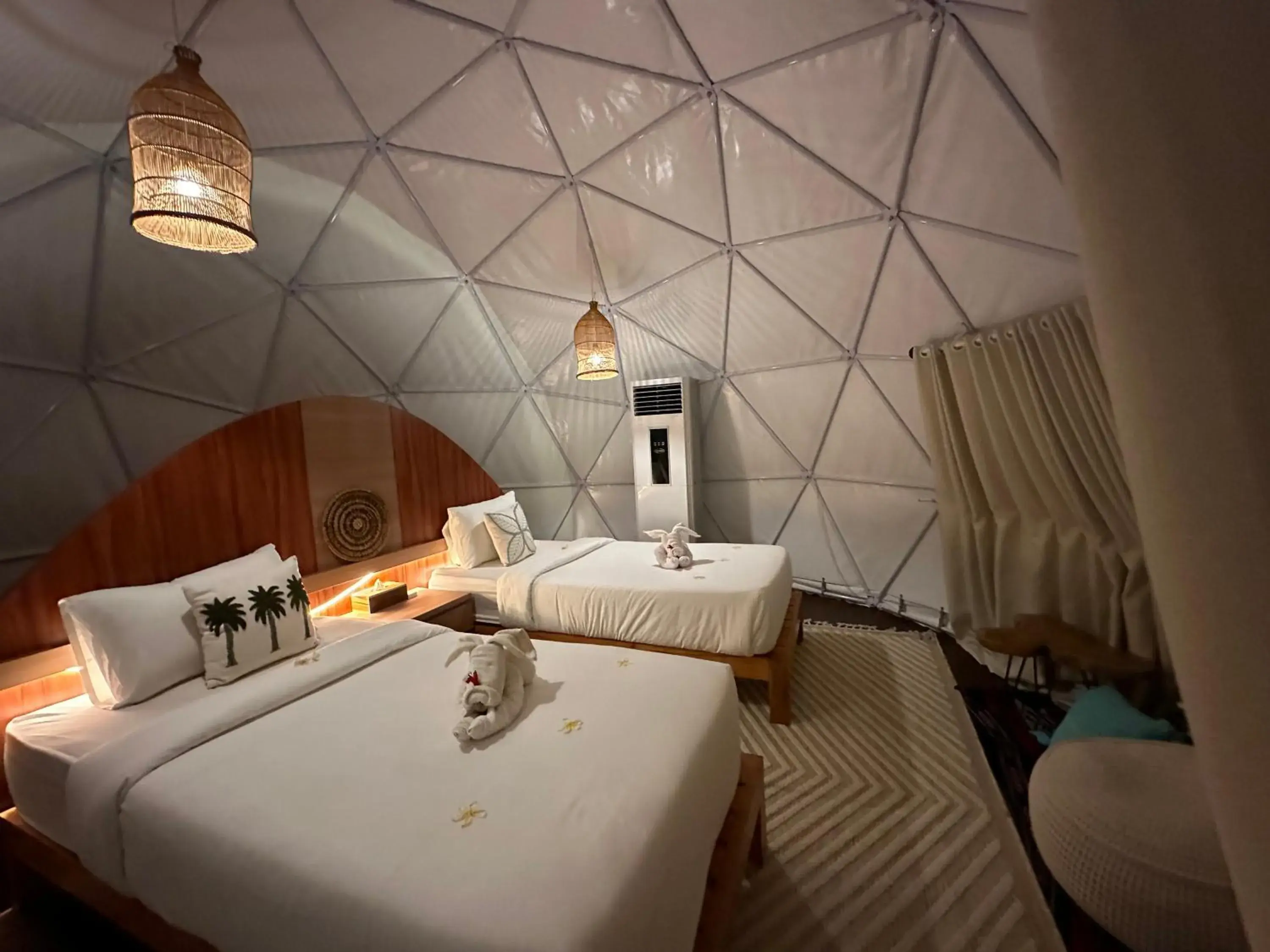 Bed in Glamping @ Pebbles & Fins Bed in Glamping @ Pebbles & Fins