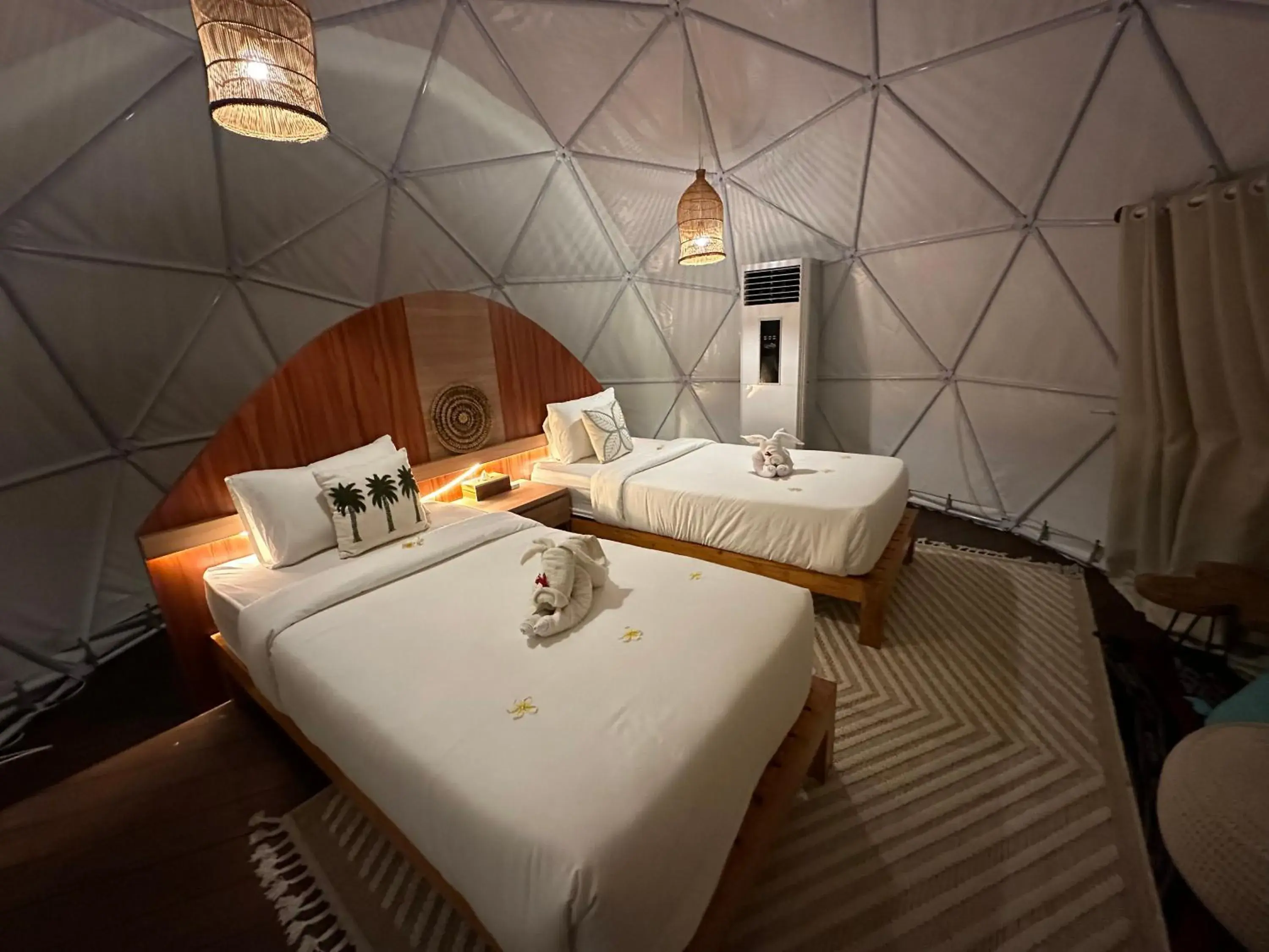 Bed in Glamping @ Pebbles & Fins Bed in Glamping @ Pebbles & Fins