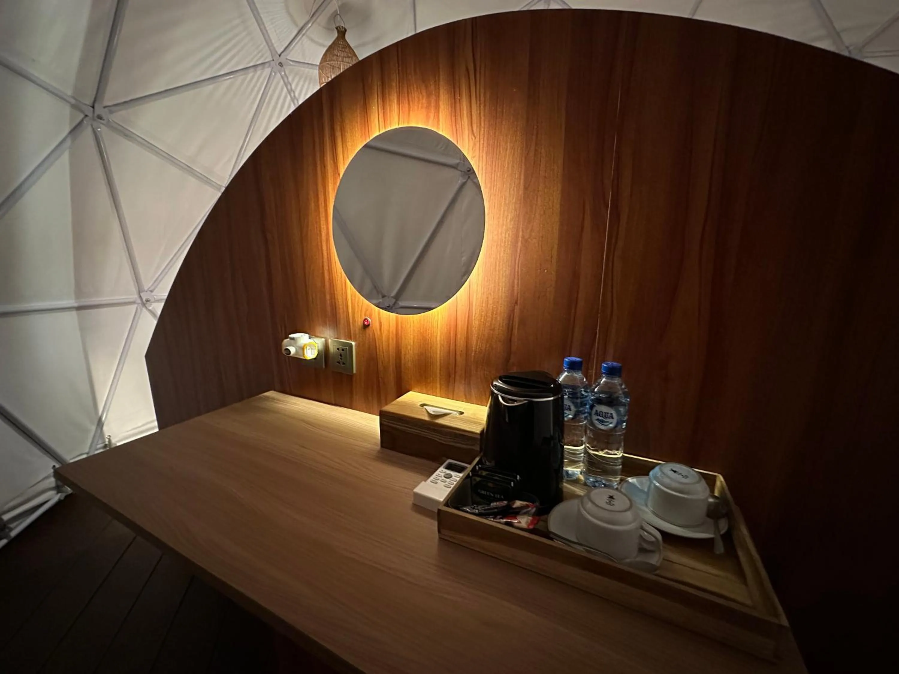 Coffee/tea facilities in Glamping @ Pebbles & Fins