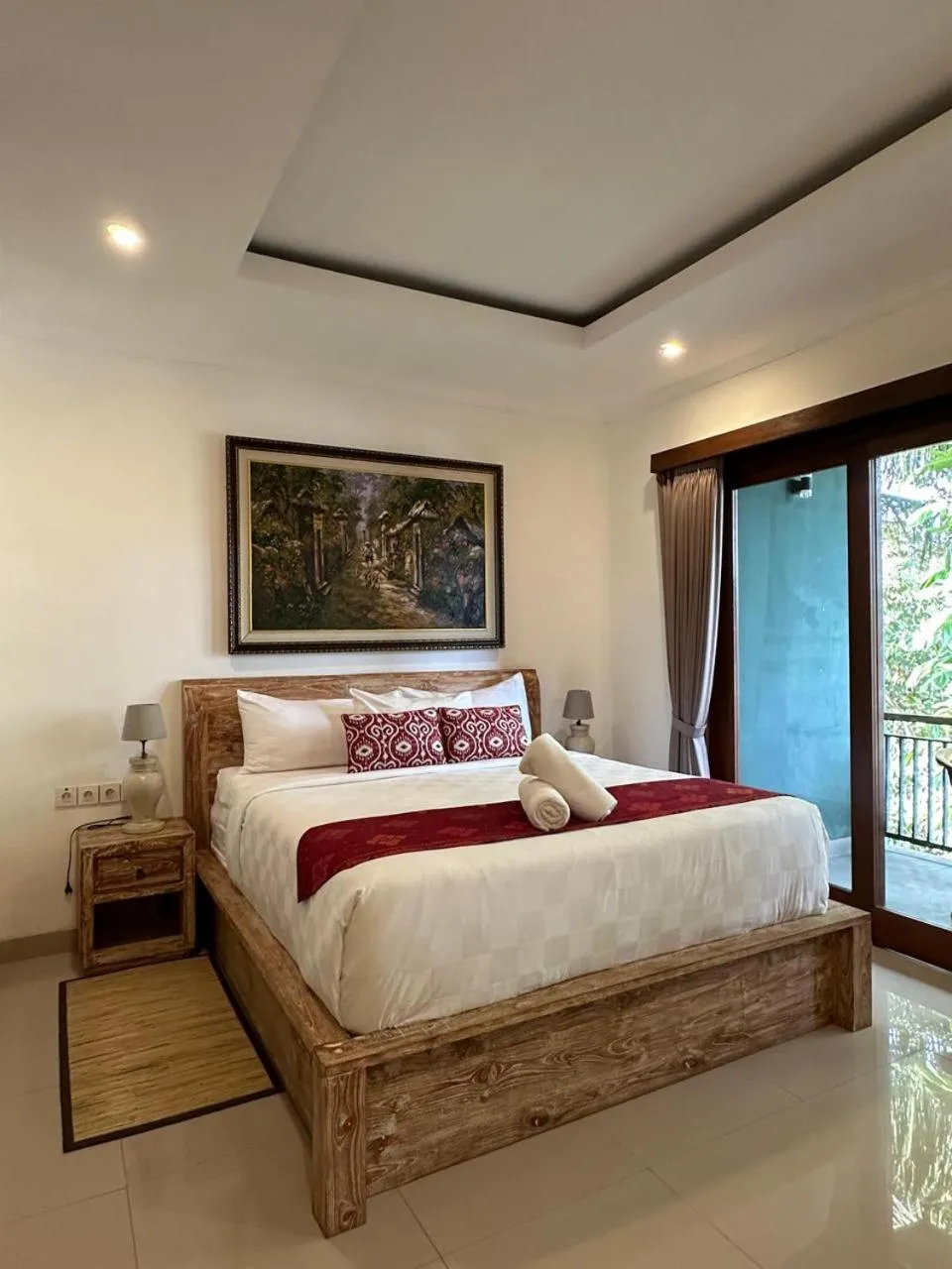 Bed in Mandala Home Stay