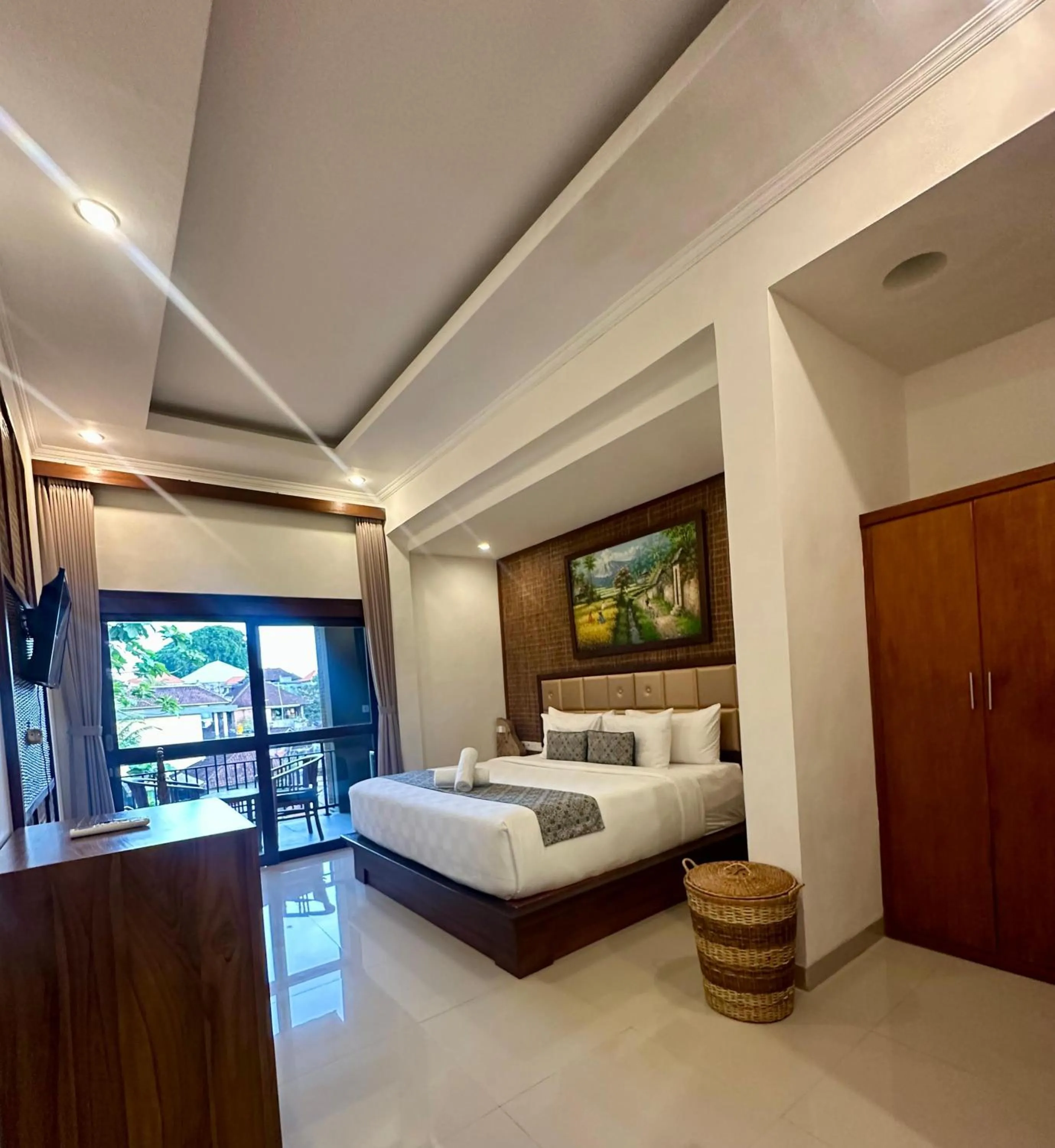 Bed in Mandala Home Stay