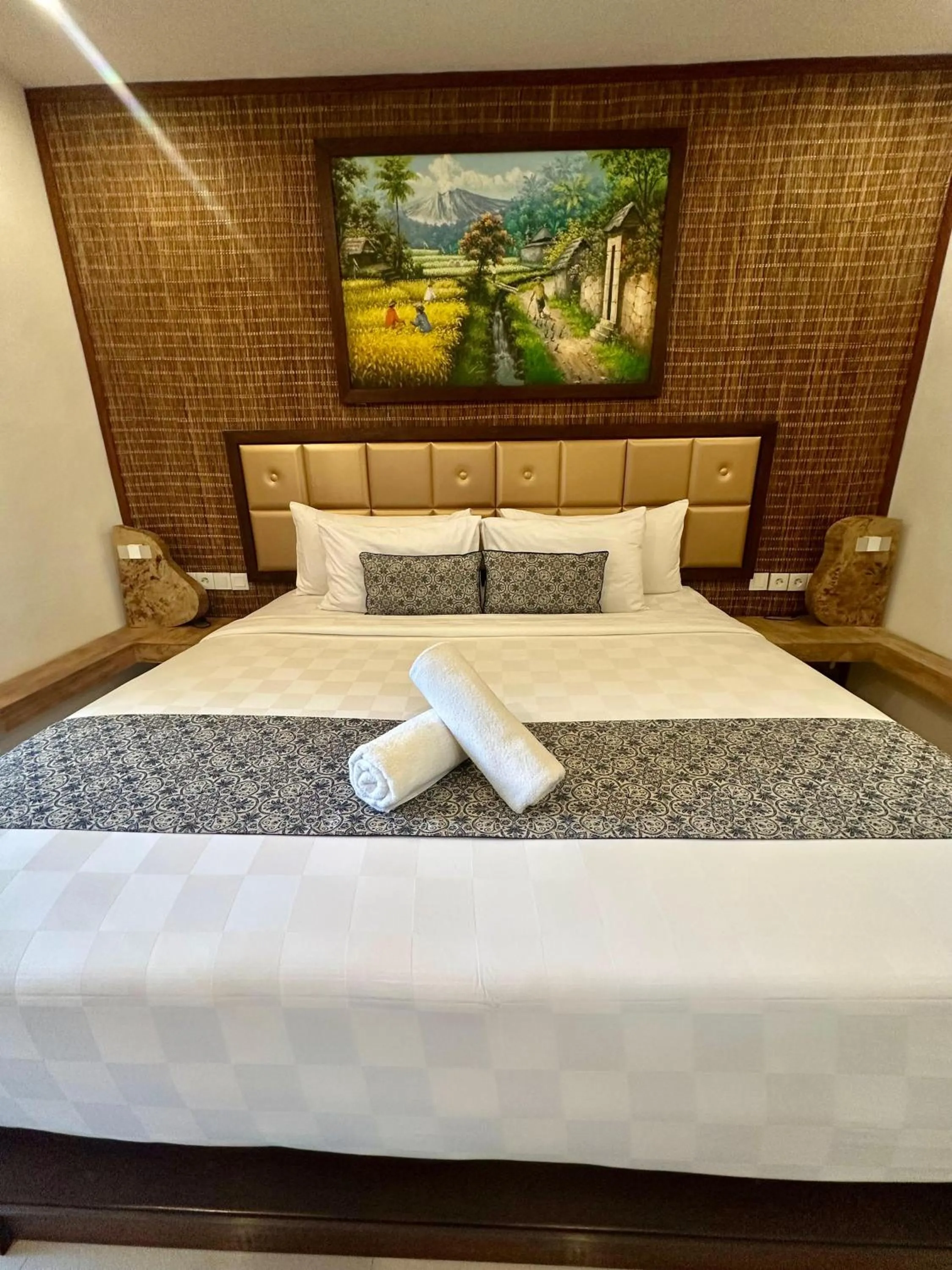 Bed in Mandala Home Stay