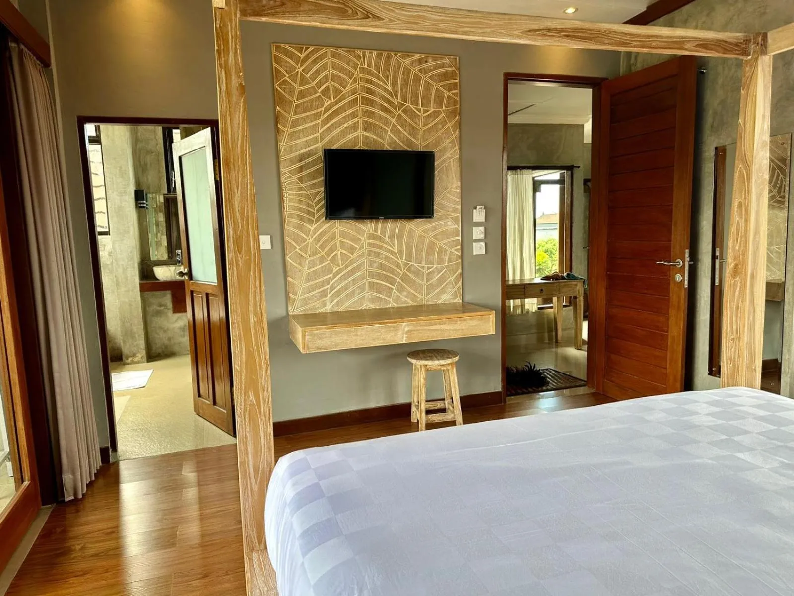 TV and multimedia, Bed in Mandala Home Stay