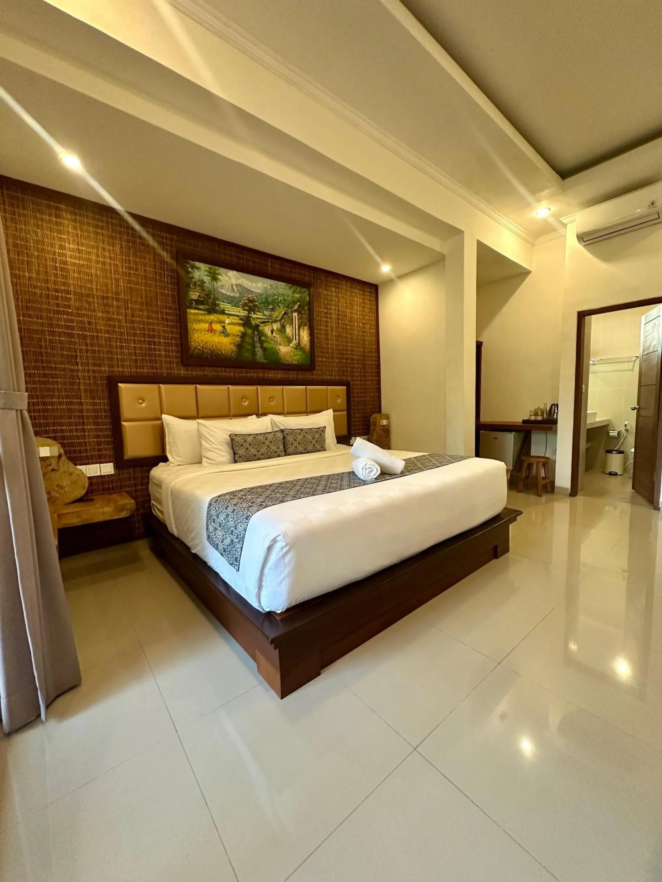 Bed in Mandala Home Stay