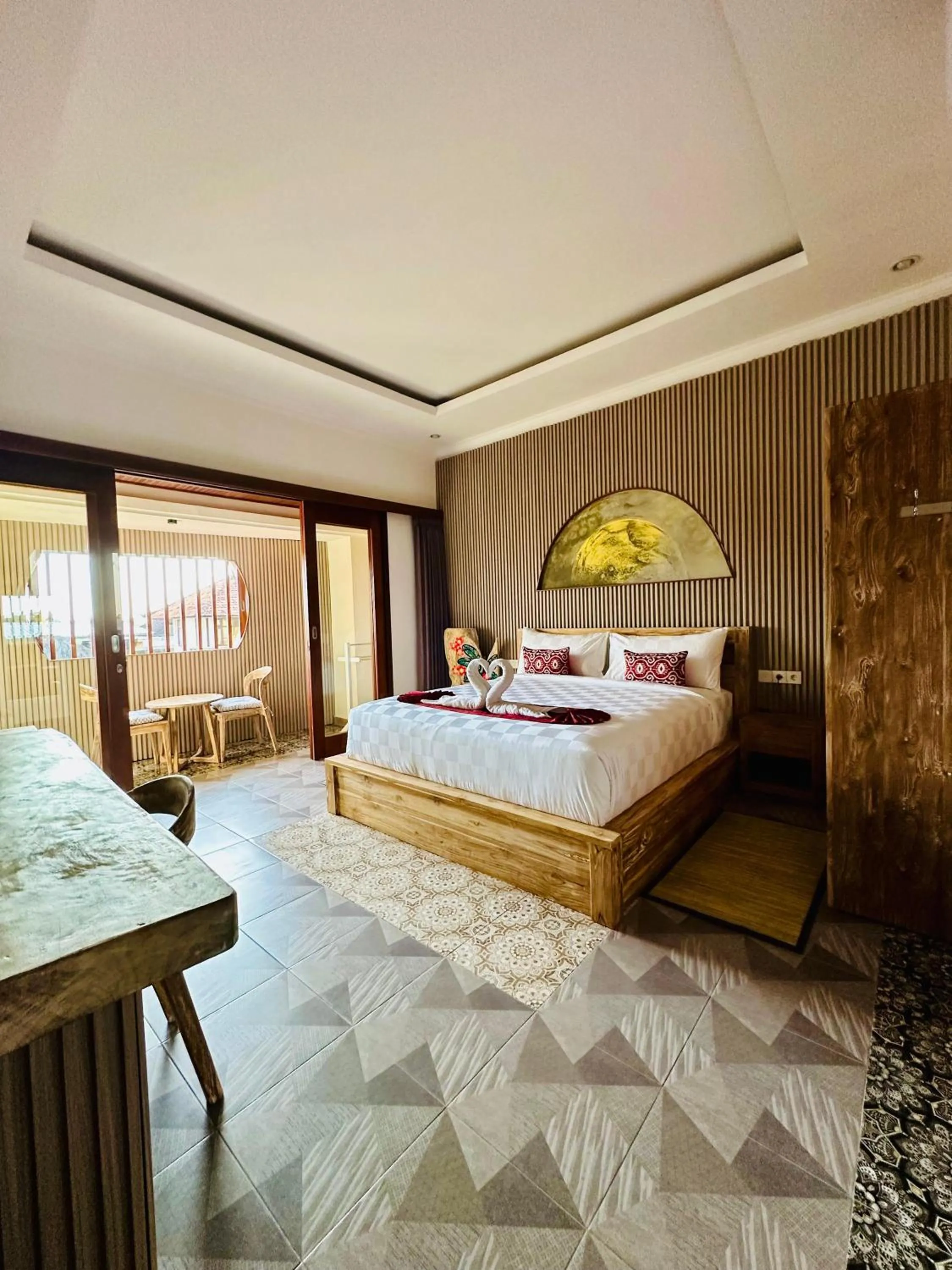 Bed in Mandala Home Stay