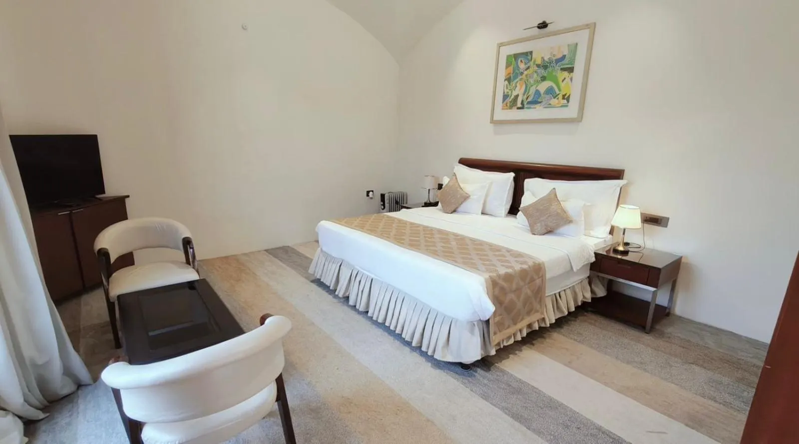 Bedroom, Bed in Ayodhya haat Luxury Cottages