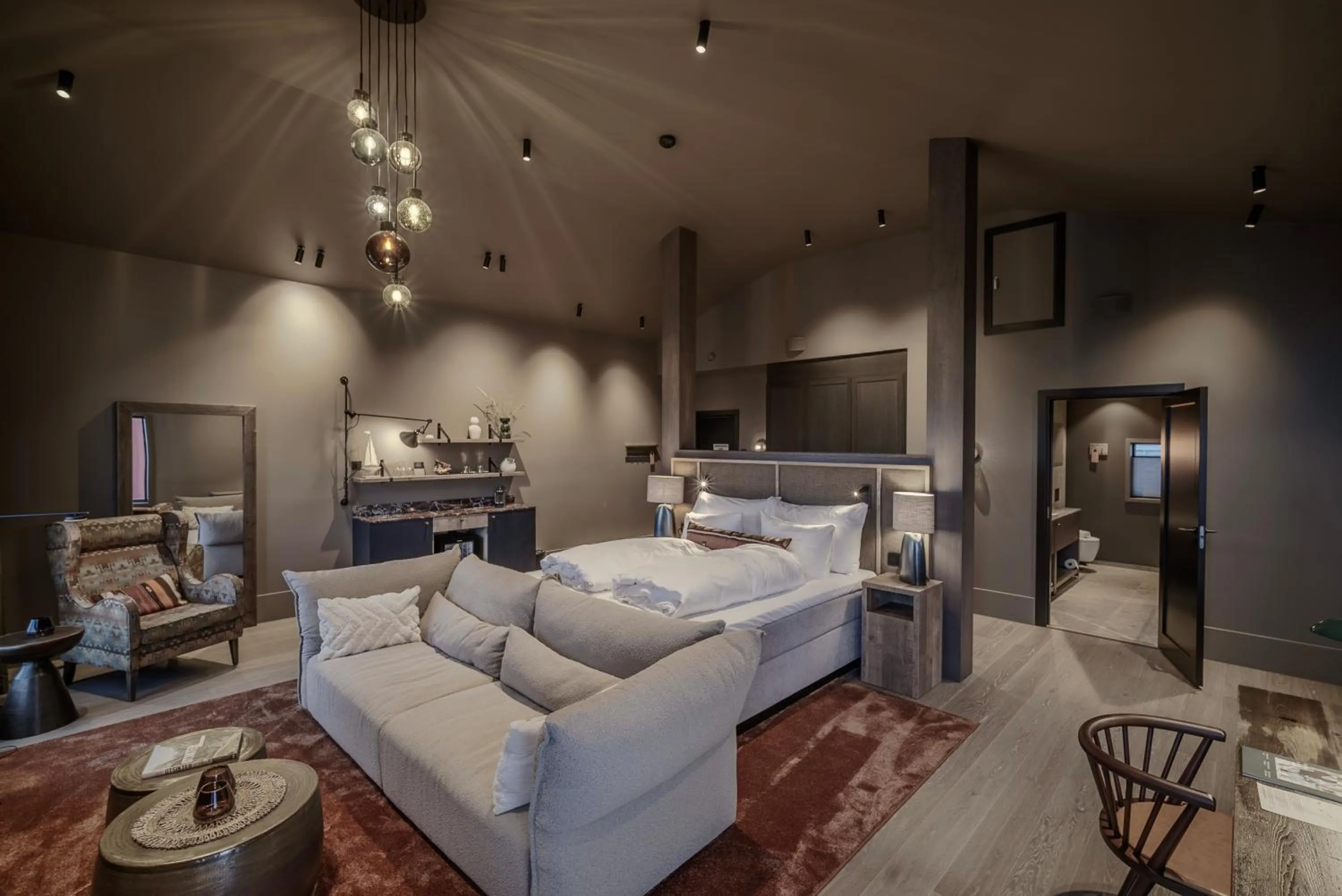 Photo of the whole room, Bed in Henningsvær Bryggehotell - by Classic Norway Hotels