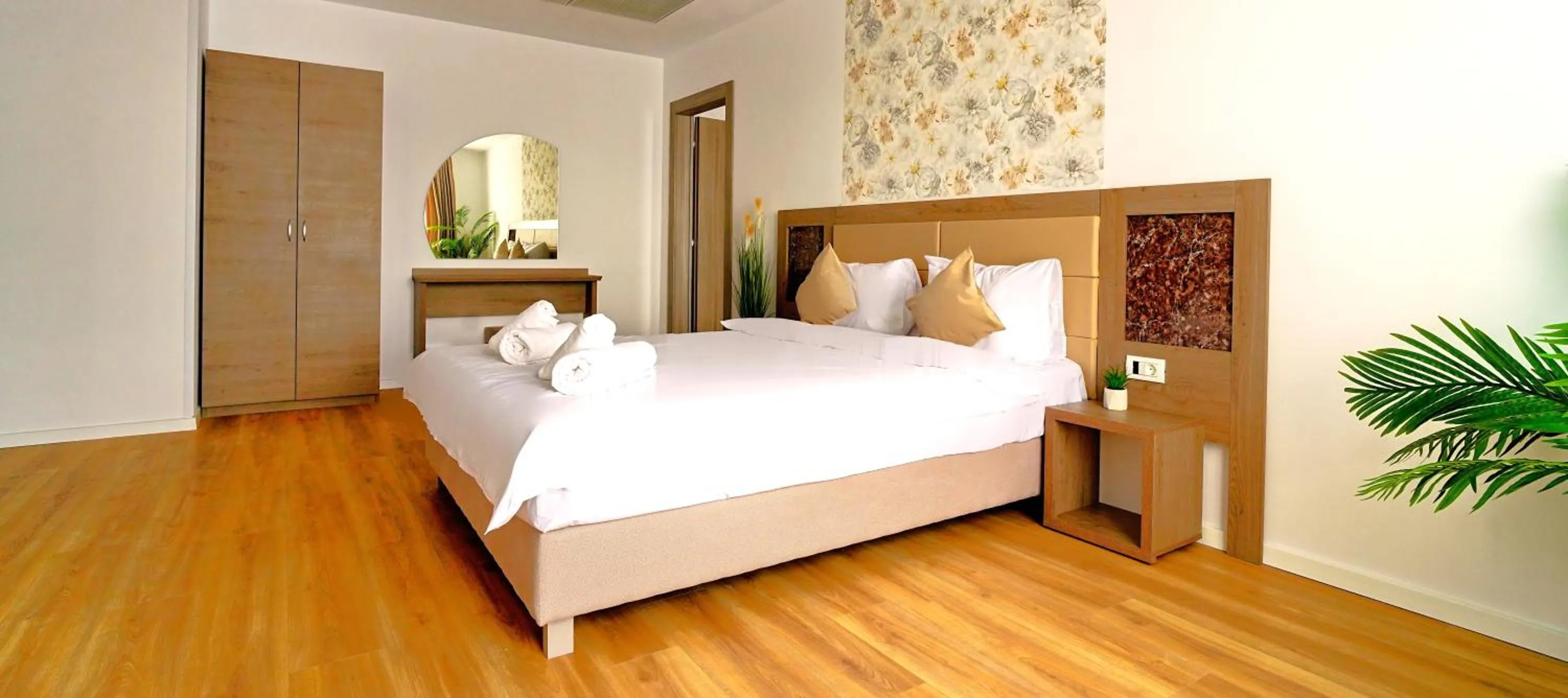 Bed in Sir Fundeni Hotel