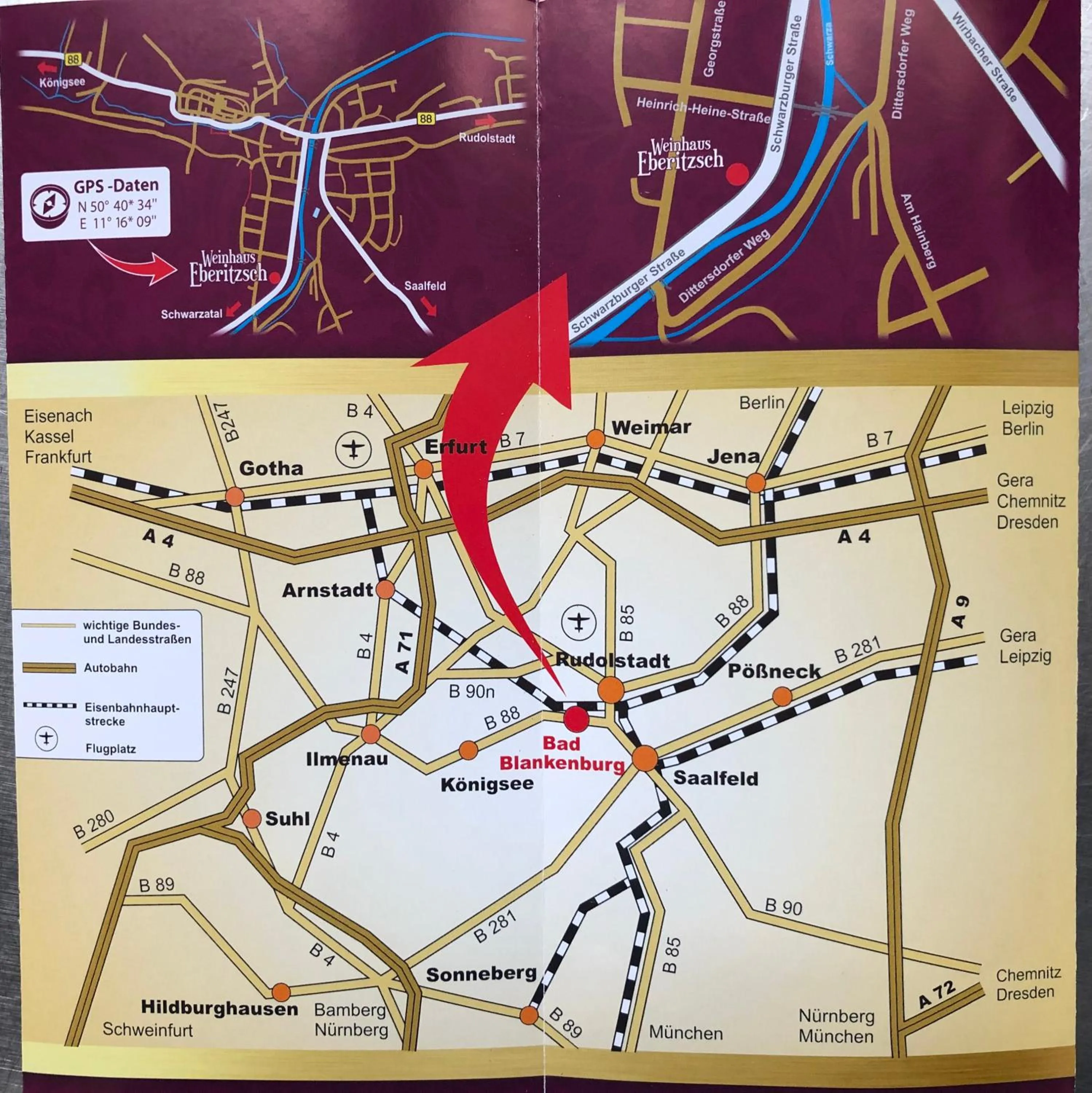 Location in Hotel Weinhaus Eberitzsch GmbH