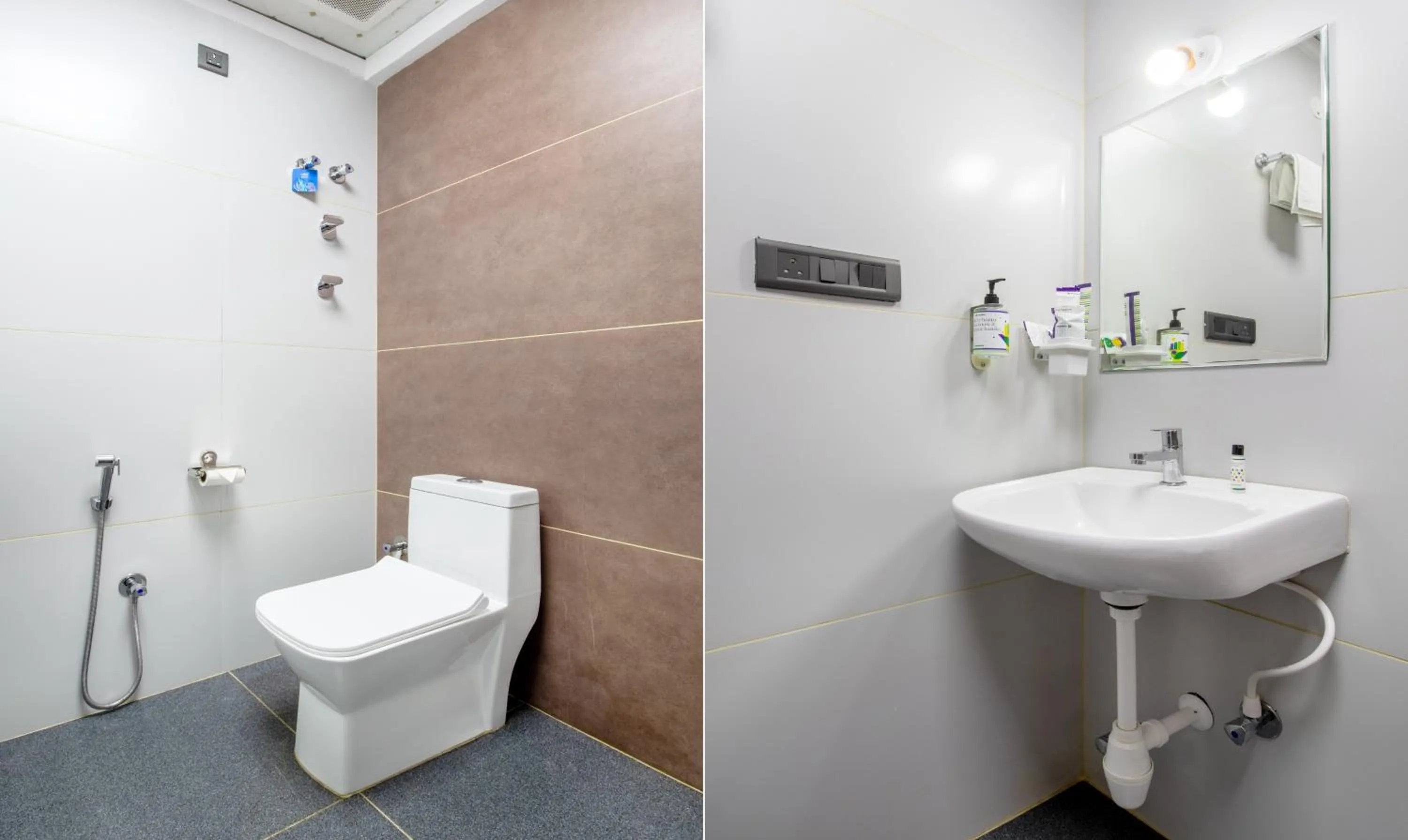 Bathroom in Treebo Jaguar Comforts, 3 Kms From Mahatma Gandhi Park