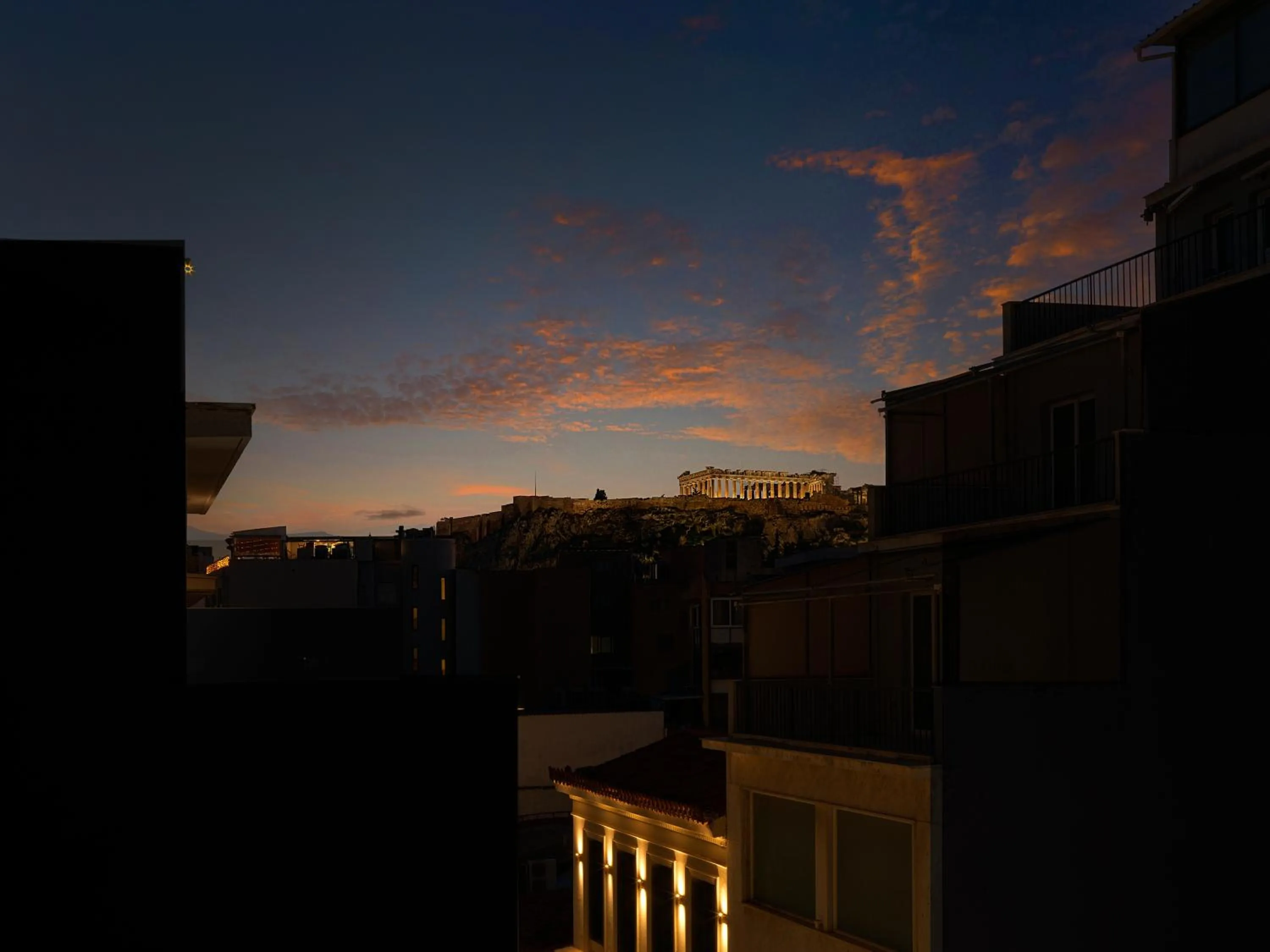 Landmark view in Vrachos Athens Suites