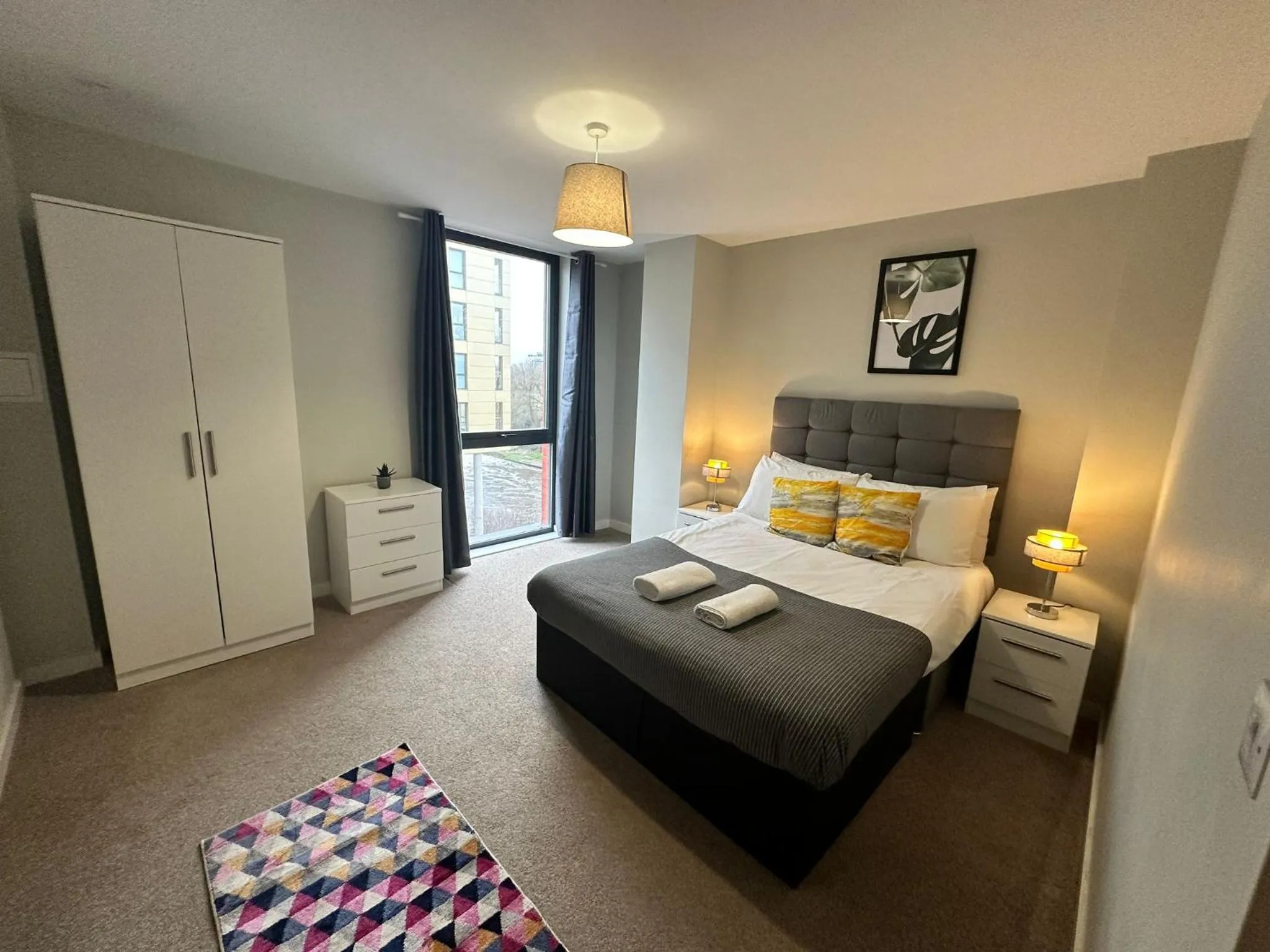 Bedroom, Bed in Adelphi Wharf Apartments by Beehosting