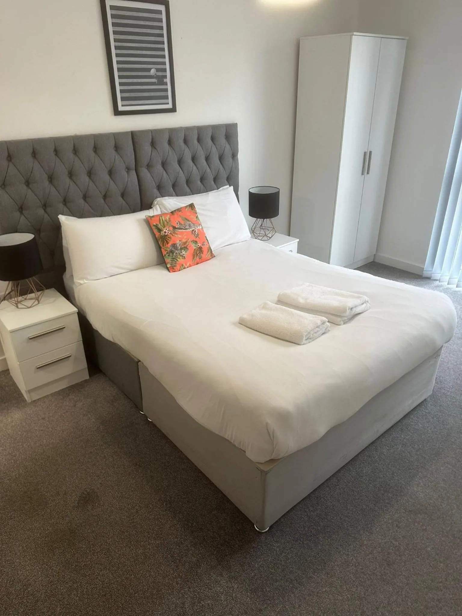 Bedroom, Bed in Adelphi Wharf Apartments by Beehosting