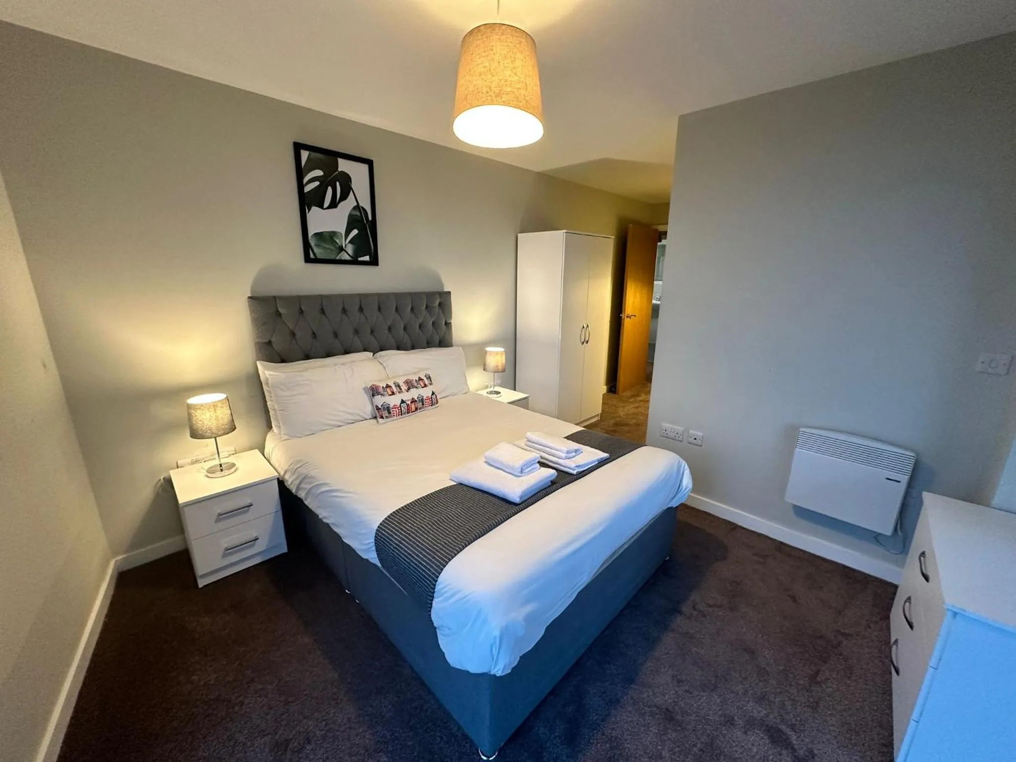 Bedroom, Bed in Adelphi Wharf Apartments by Beehosting