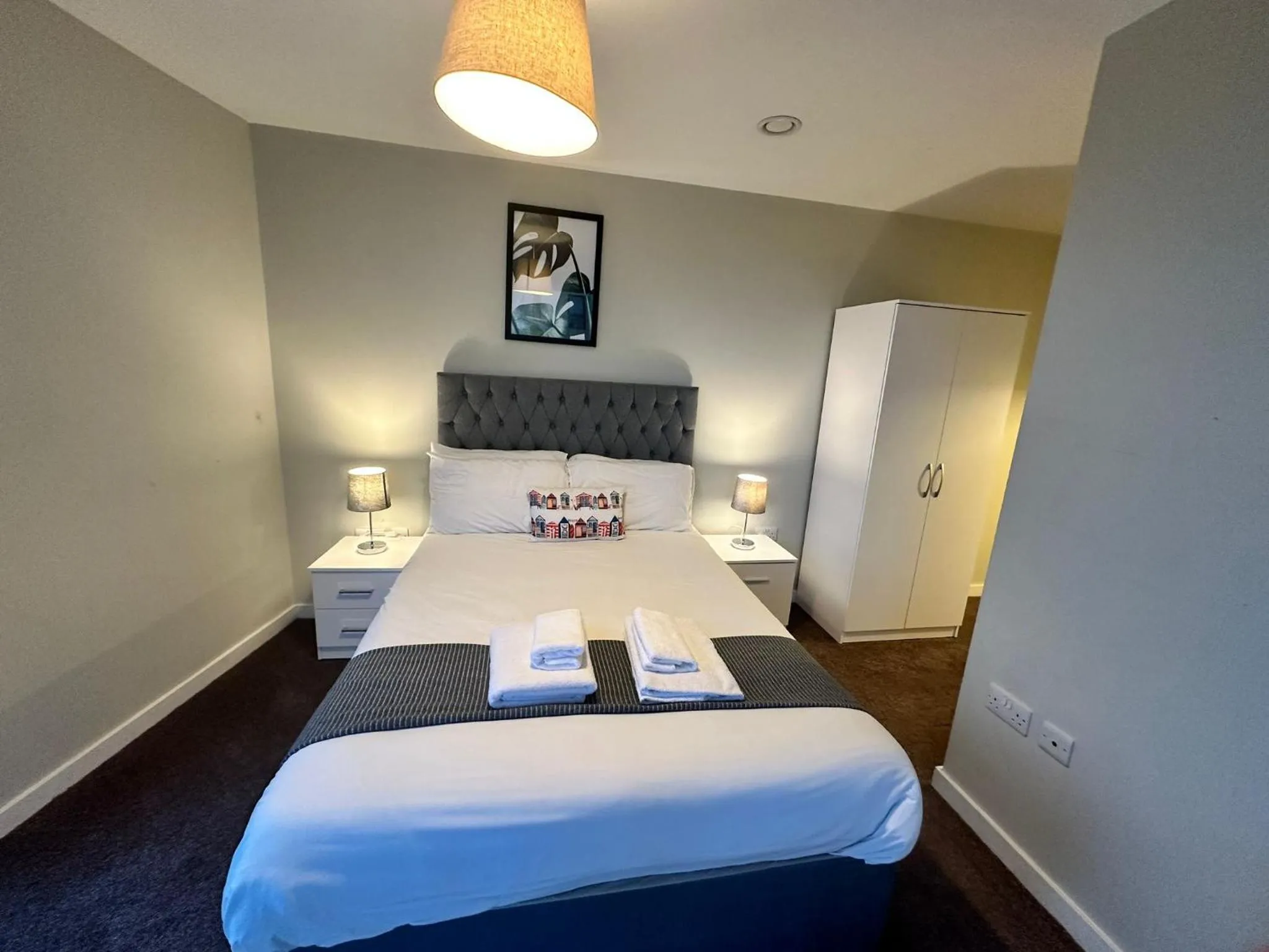 Bedroom, Bed in Adelphi Wharf Apartments by Beehosting