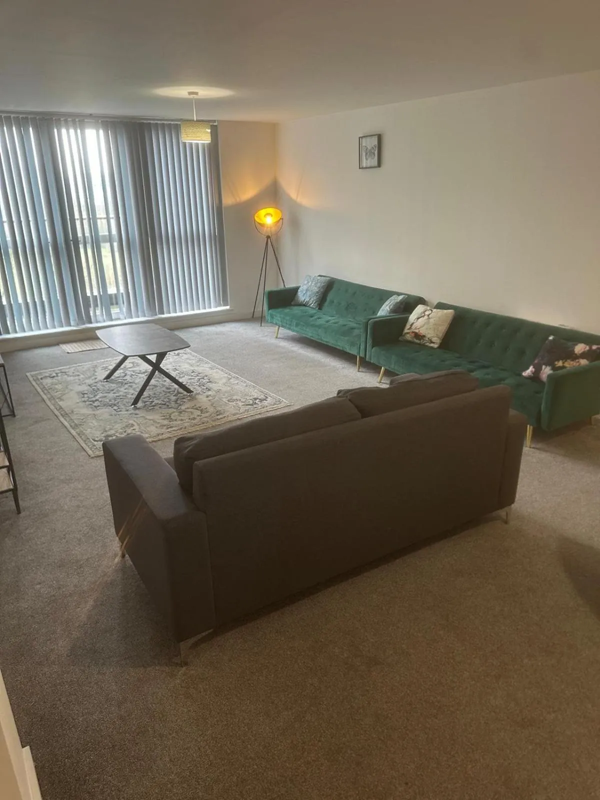 Living room, Bed in Adelphi Wharf Apartments by Beehosting