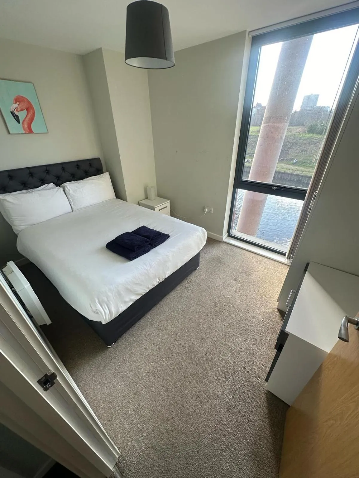 Bedroom, Bed in Adelphi Wharf Apartments by Beehosting
