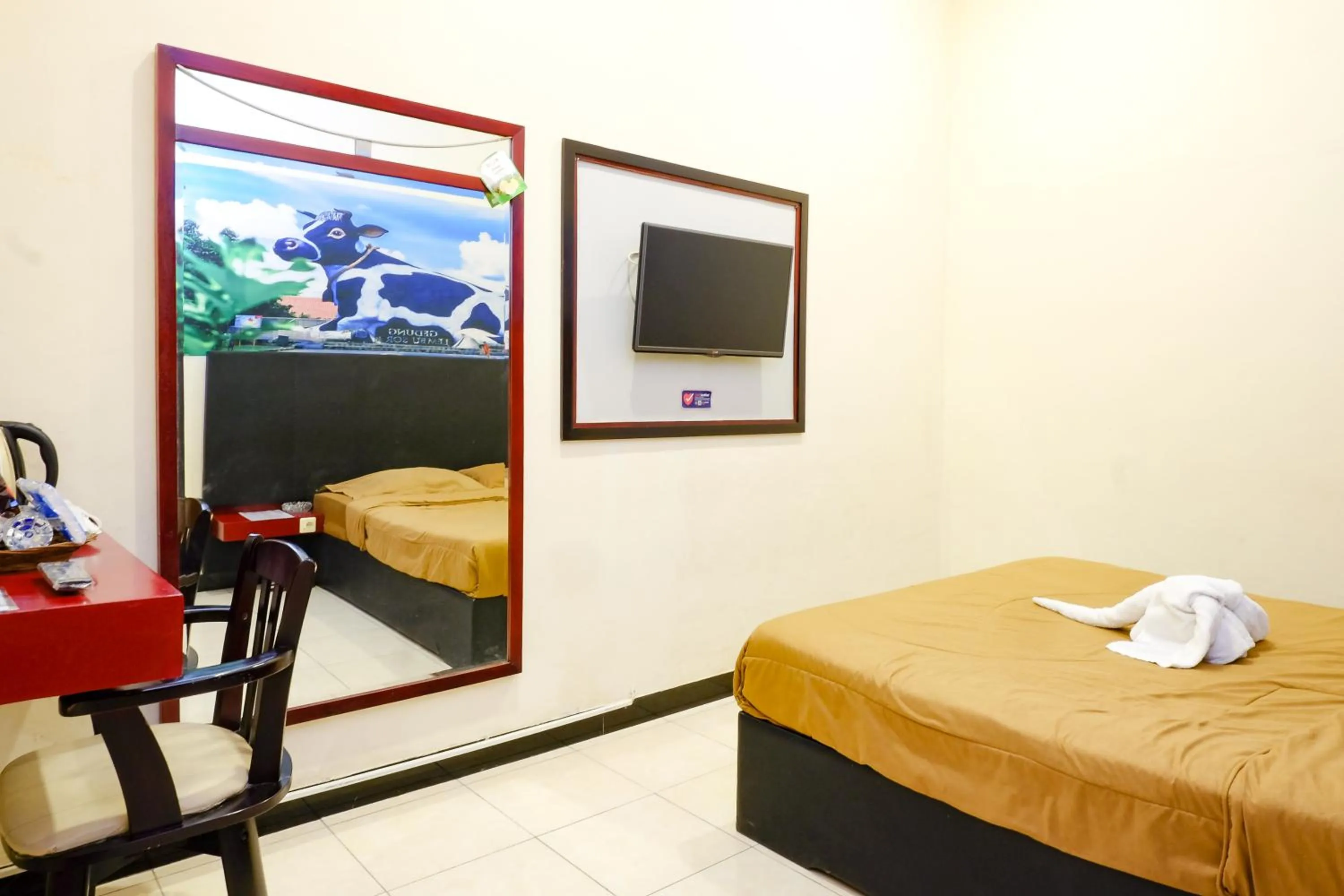 Bed in Dya Hotel Boyolali