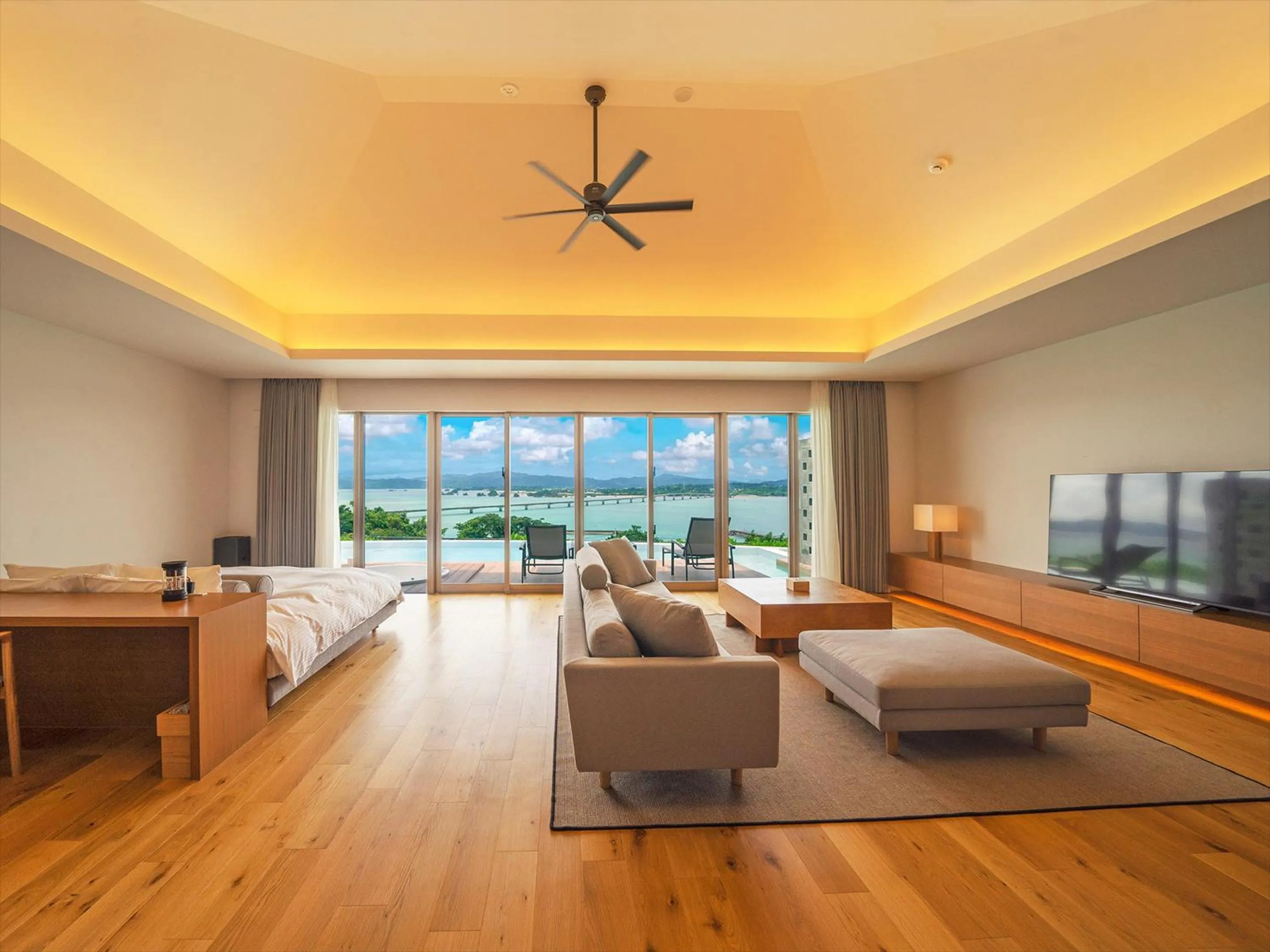 Living room in Pool Villa Kouri Island by Coldio Smart Resort