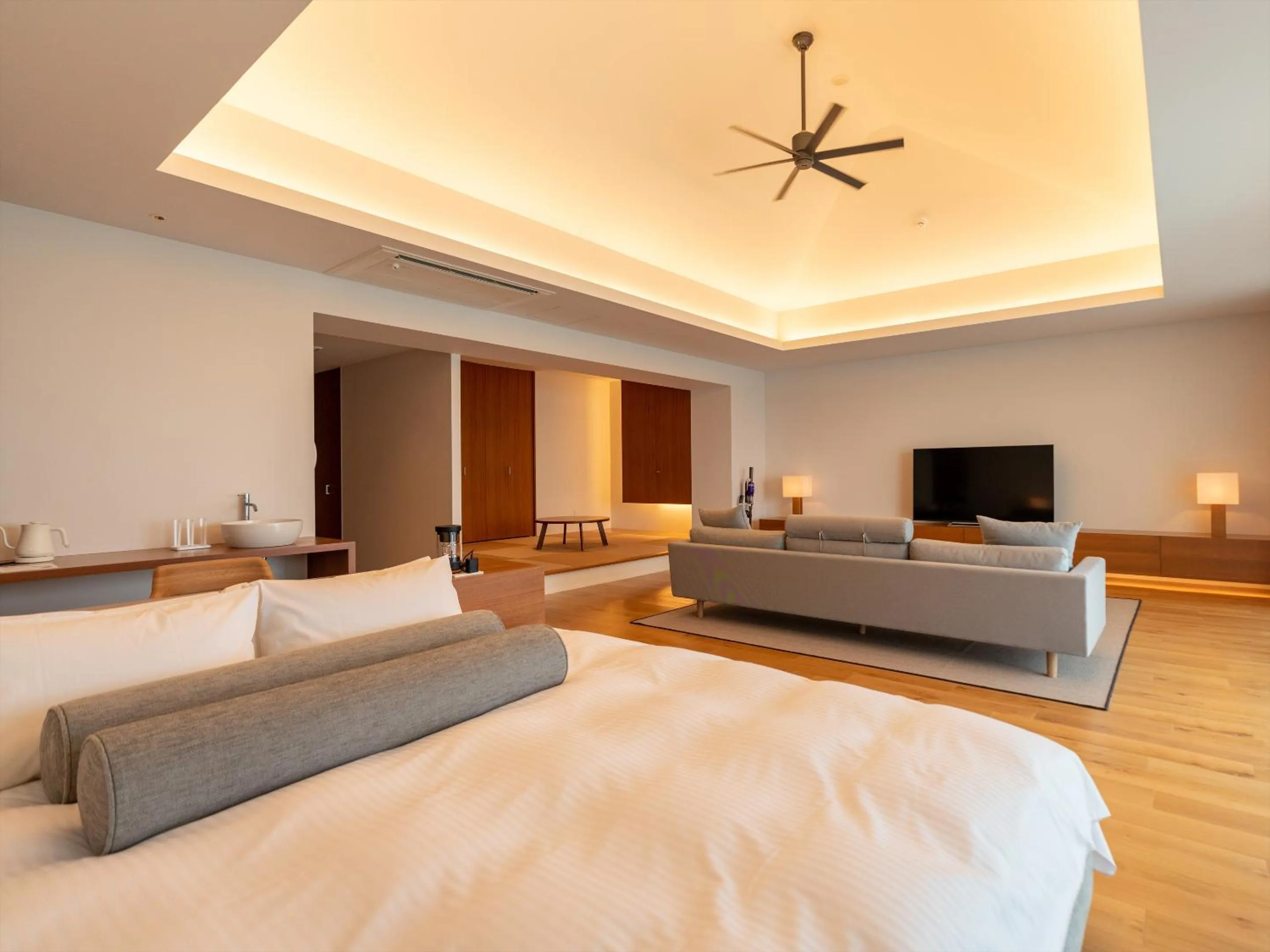 Living room, Bed in Pool Villa Kouri Island by Coldio Smart Resort