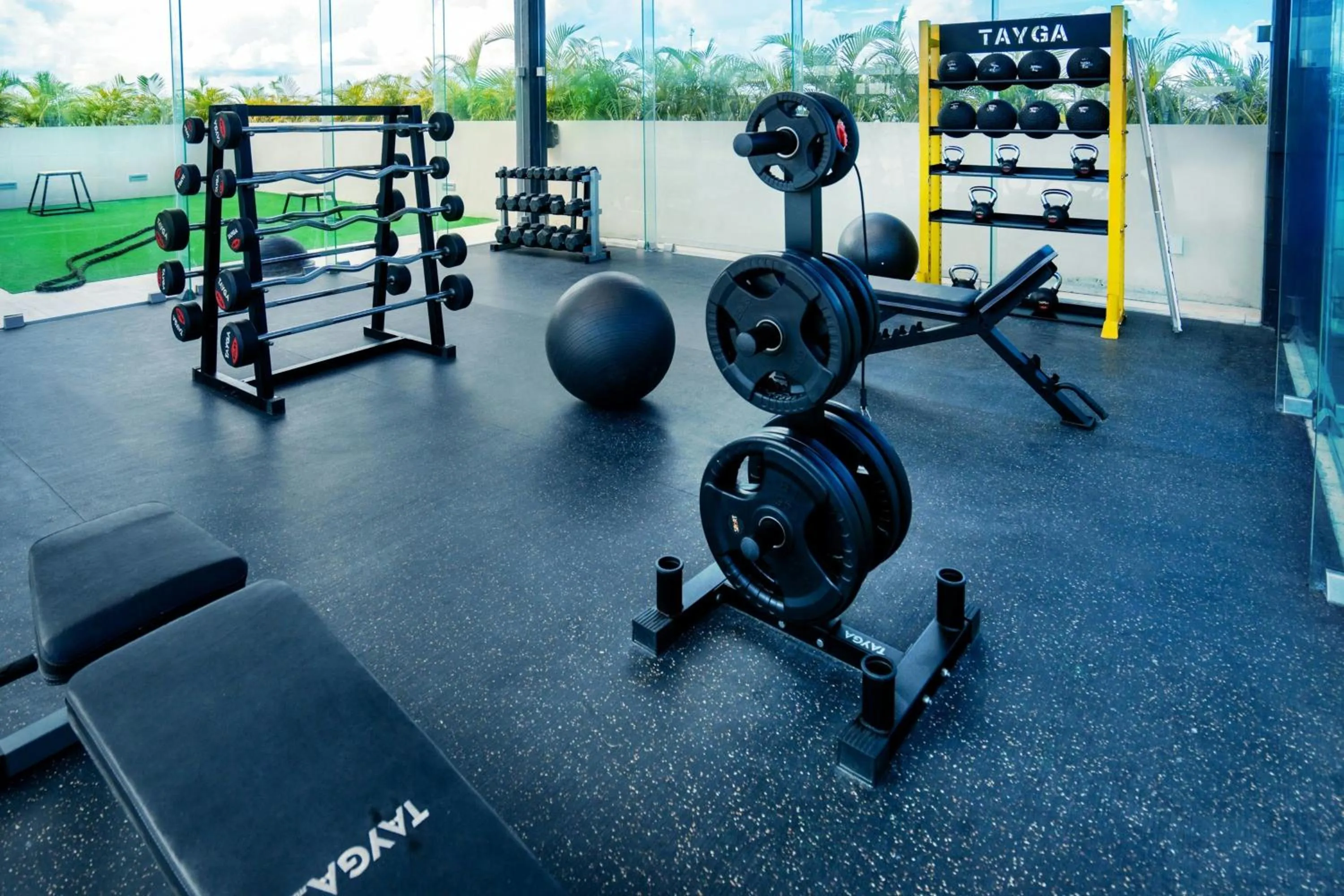 Fitness centre/facilities in Bloom Tulum Apartments