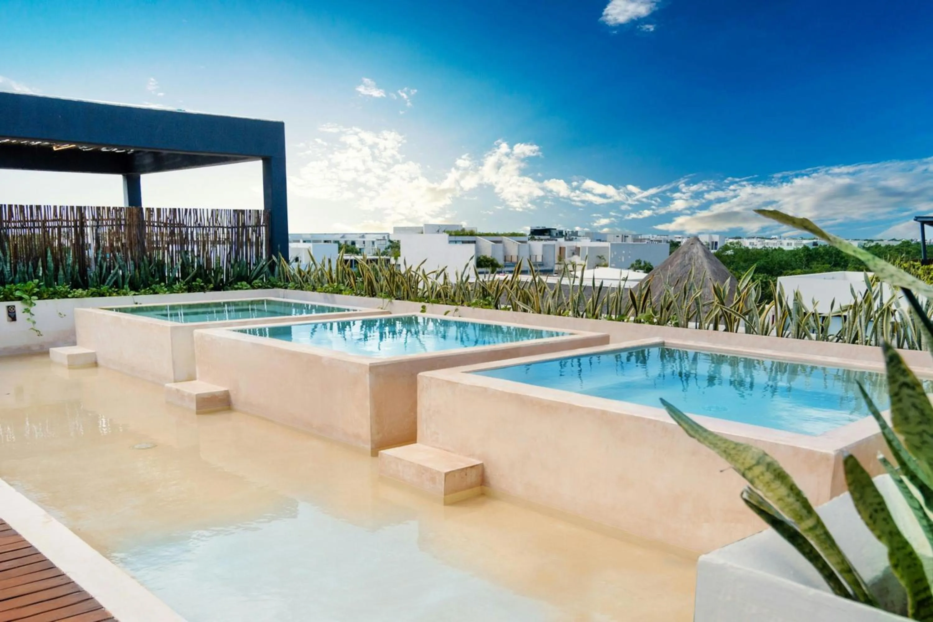 Swimming pool in Bloom Tulum Apartments