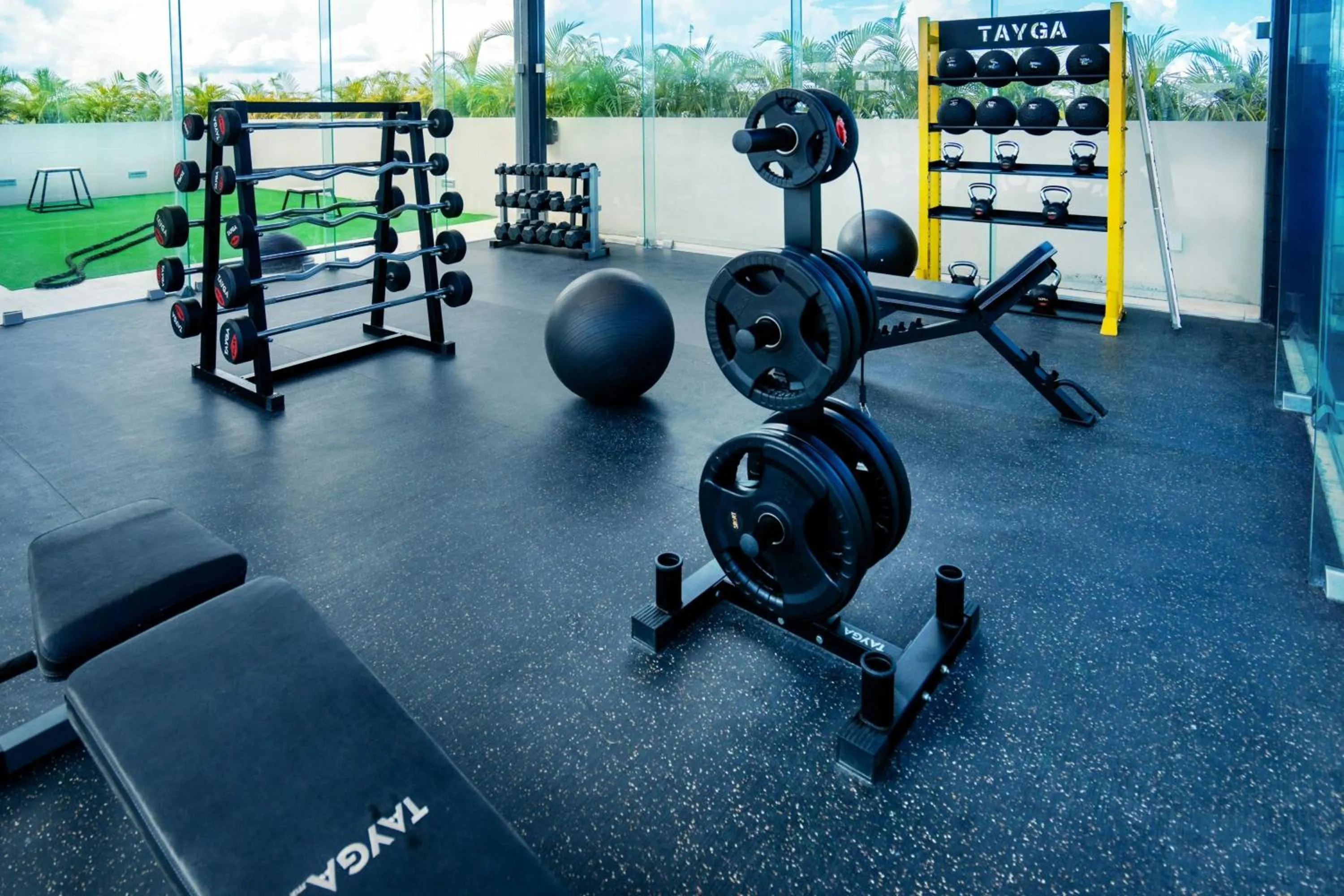 Fitness centre/facilities in Bloom Tulum Apartments