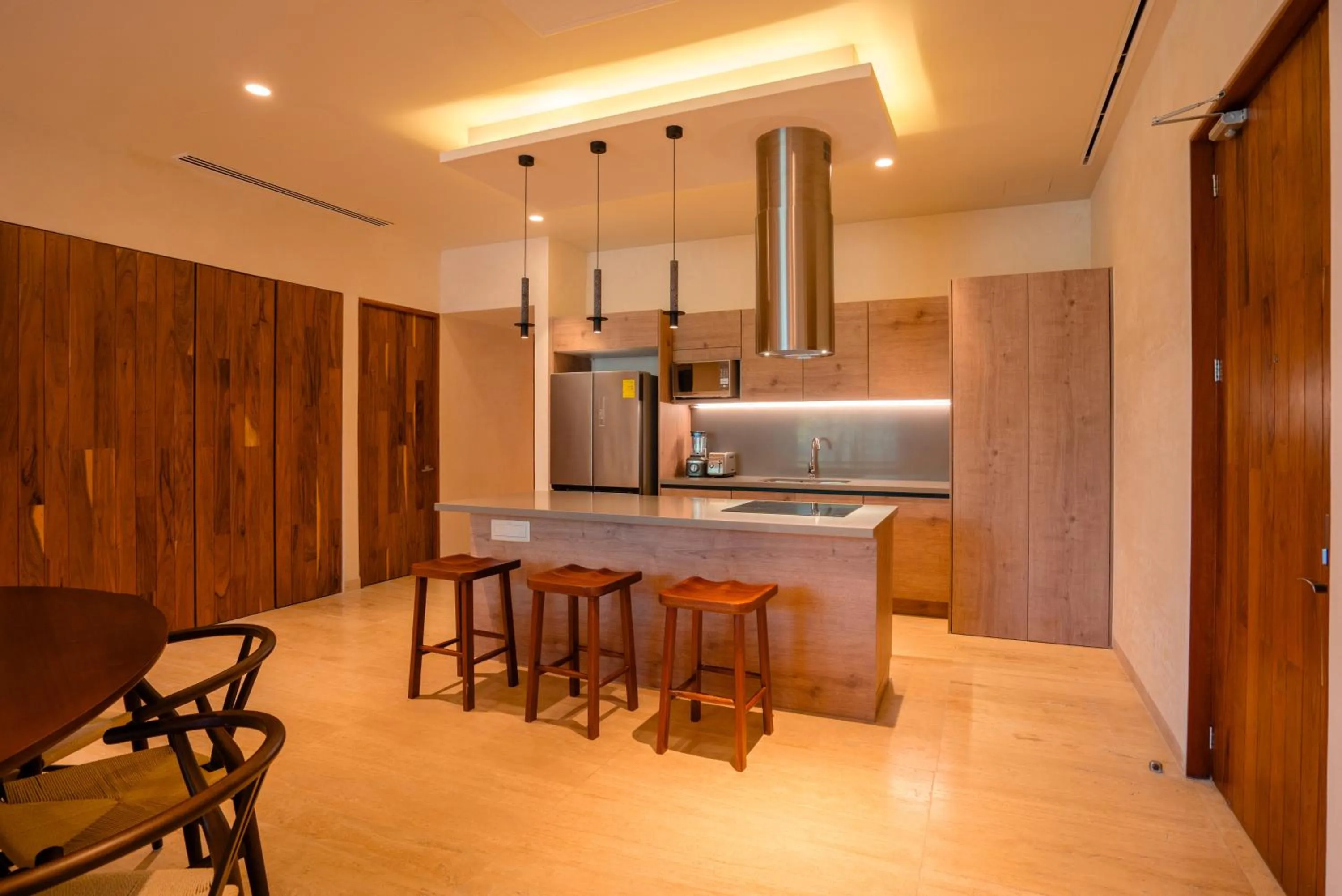 kitchen in Bloom Tulum Apartments