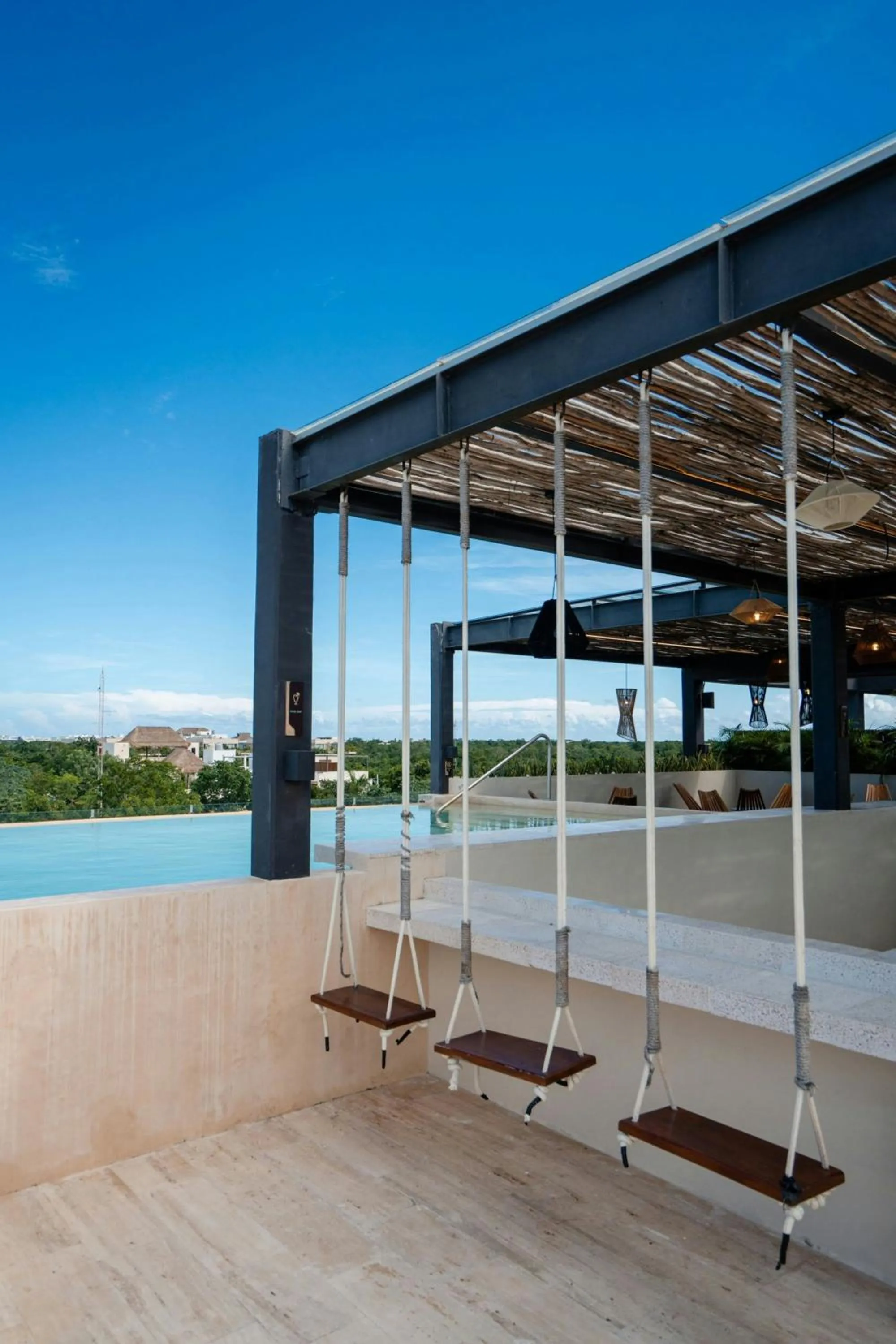 Swimming pool in Bloom Tulum Apartments