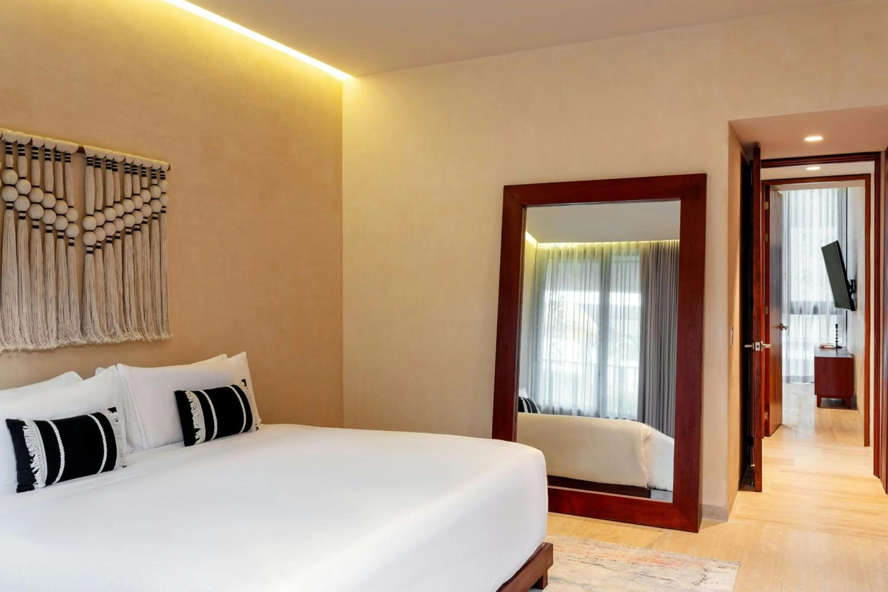 Bedroom, Bed in Bloom Tulum, Apartments by Marriott Bonvoy