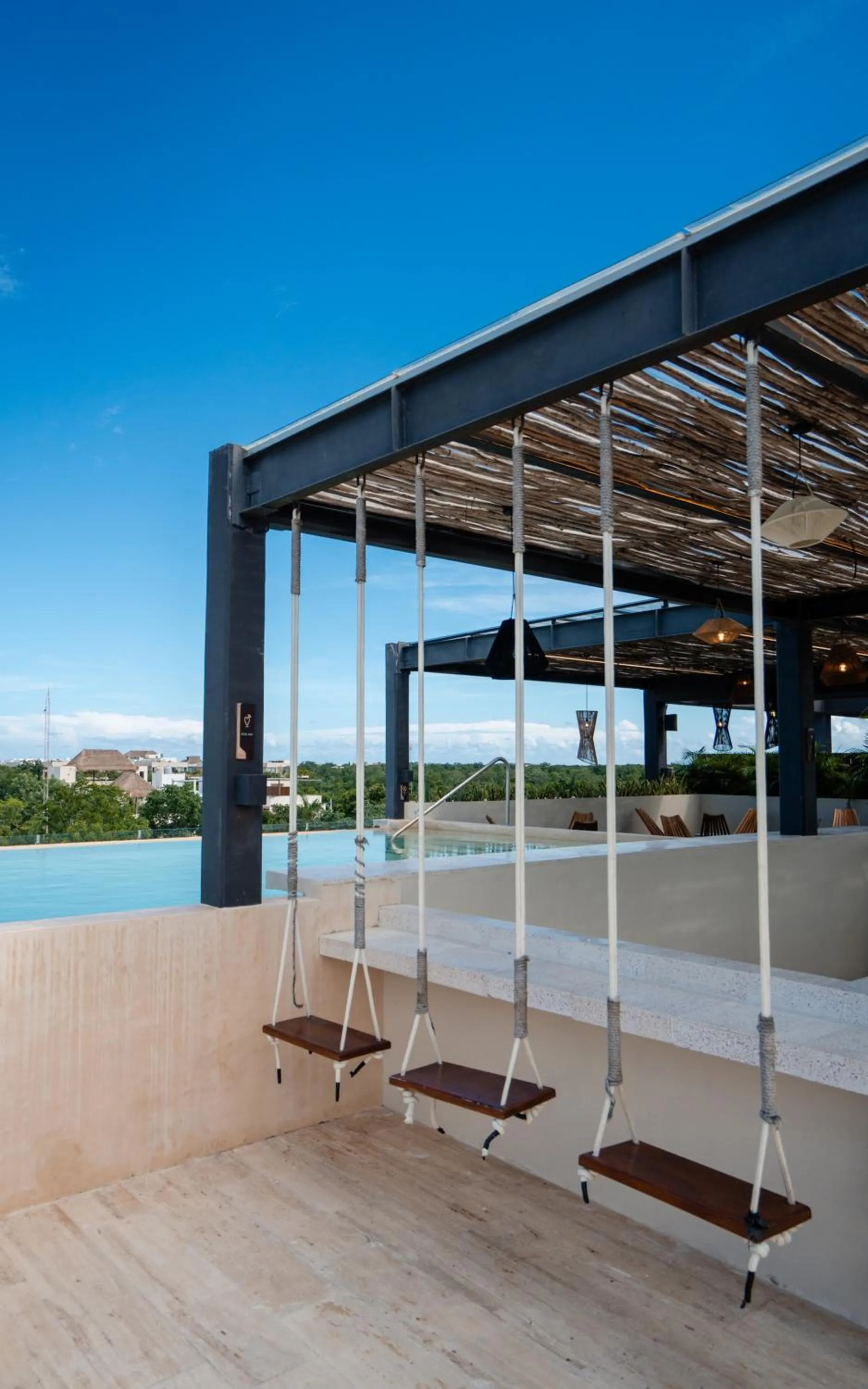Swimming pool in Bloom Tulum Apartments