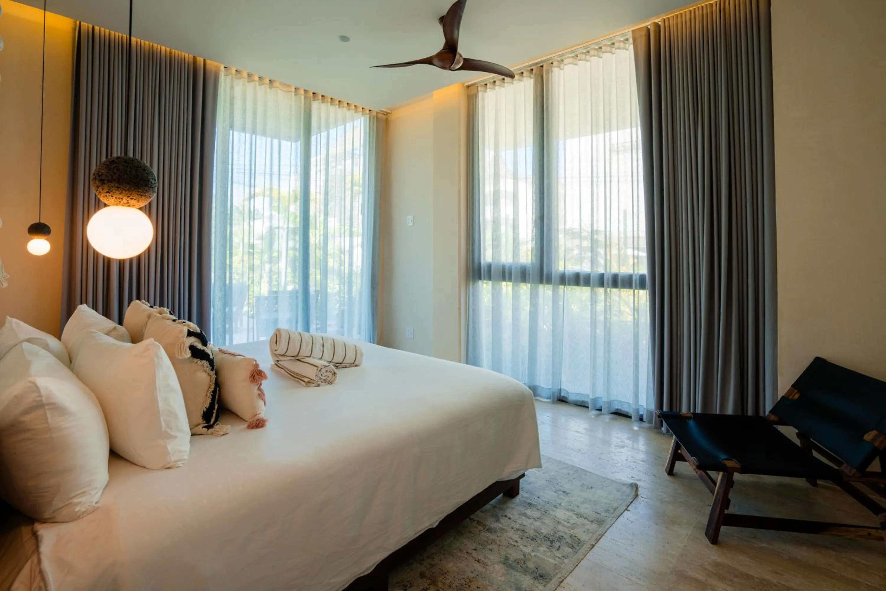 Bed in Bloom Tulum Apartments