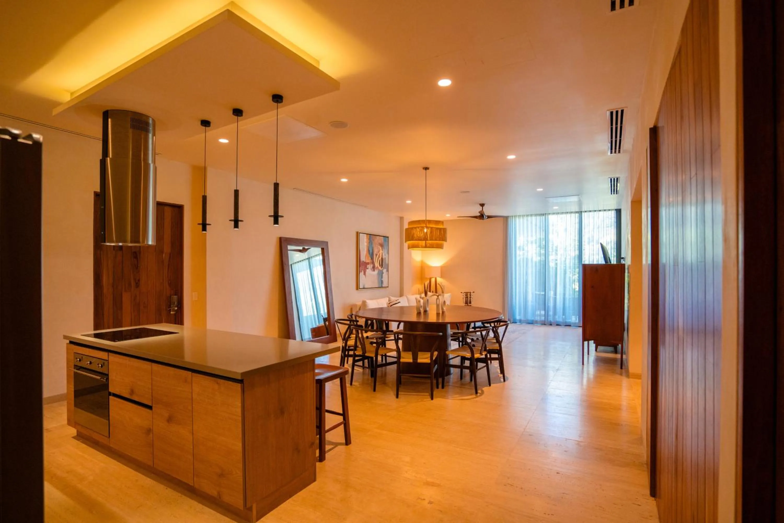 Dining area in Bloom Tulum Apartments