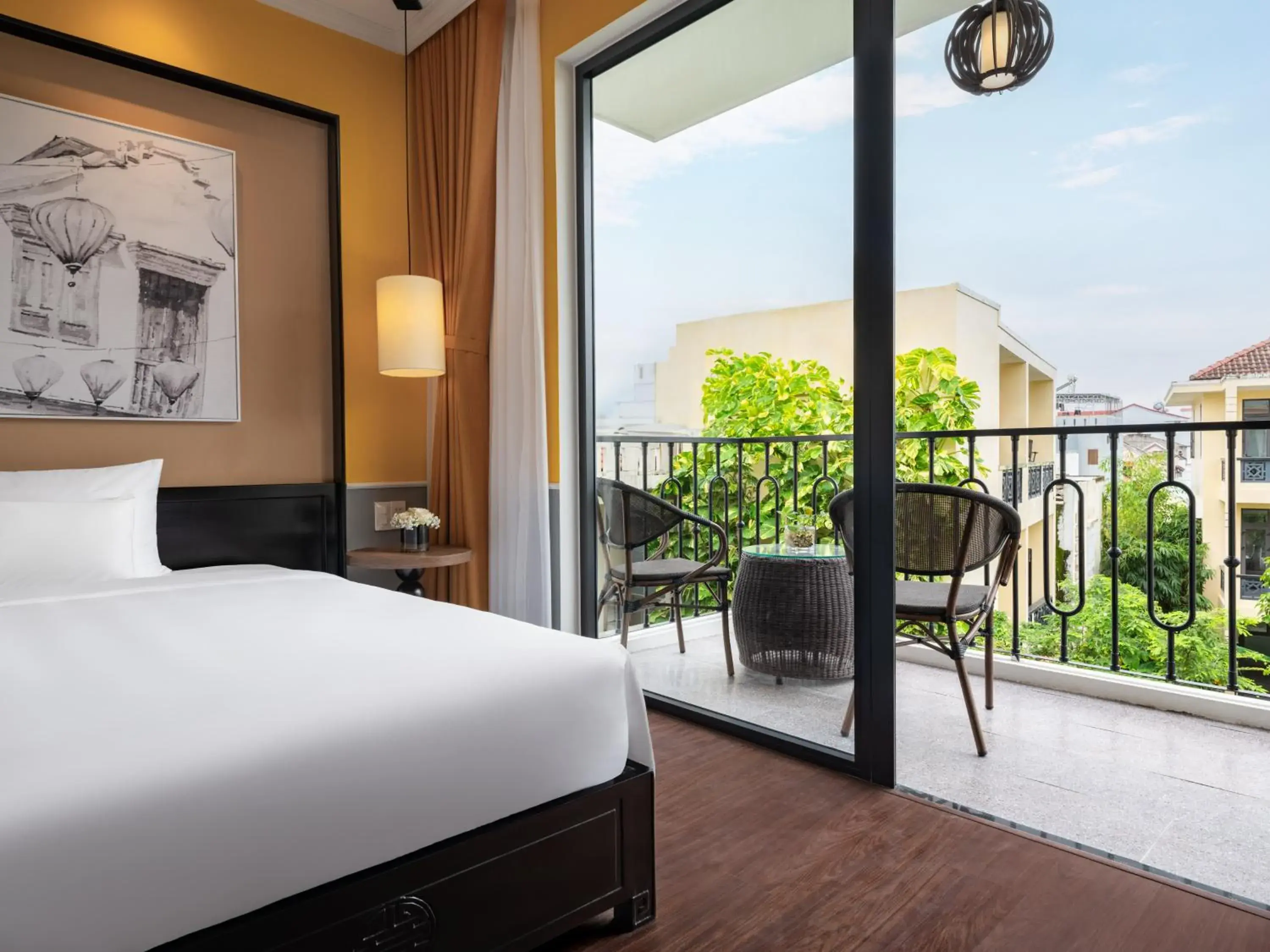 Balcony/Terrace, Bed in Sen Retreat Hoi An Balcony/Terrace, Bed in Sen Retreat Hoi An