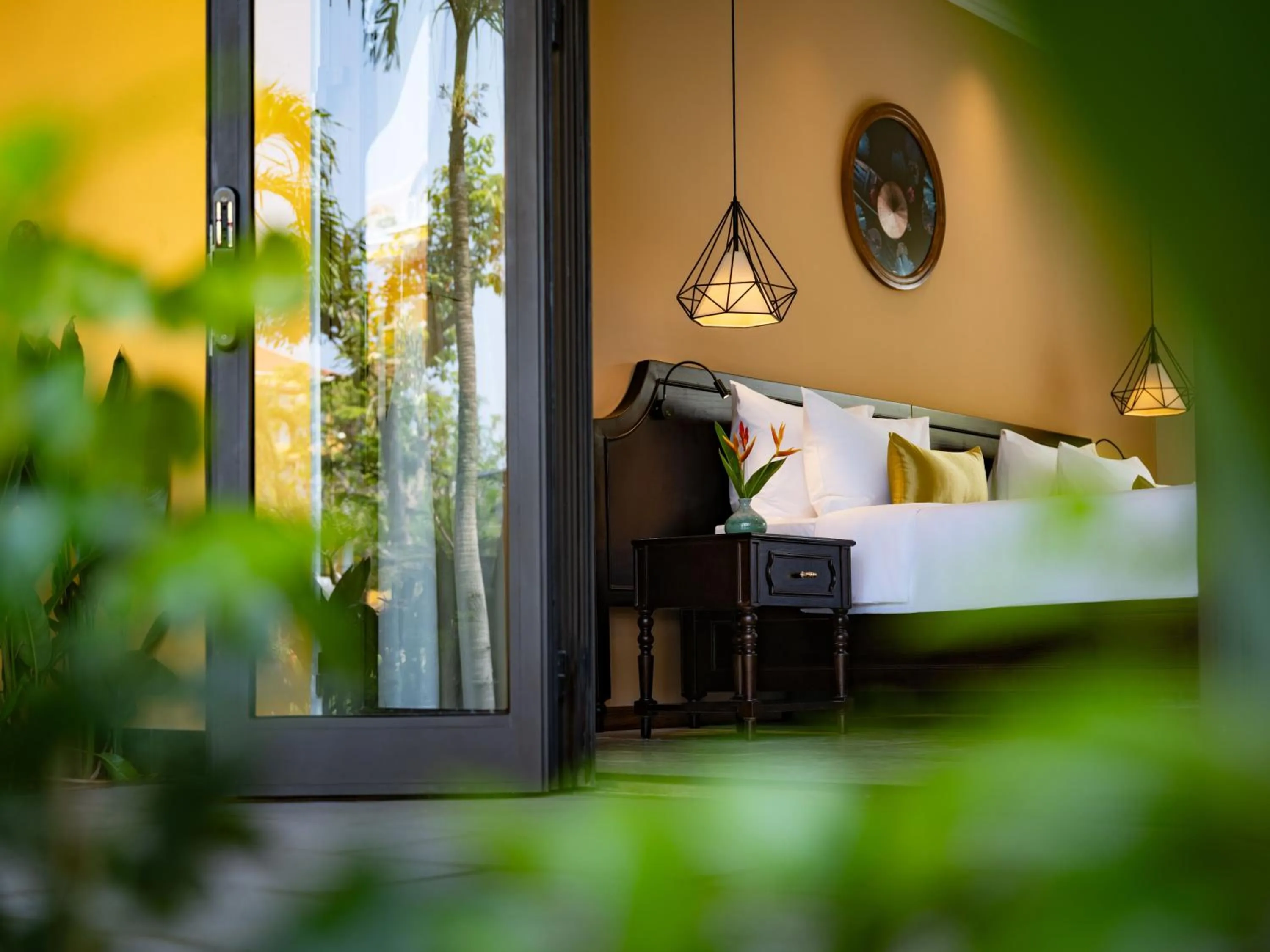 View (from property/room), Bed in Sen Village Hoi An