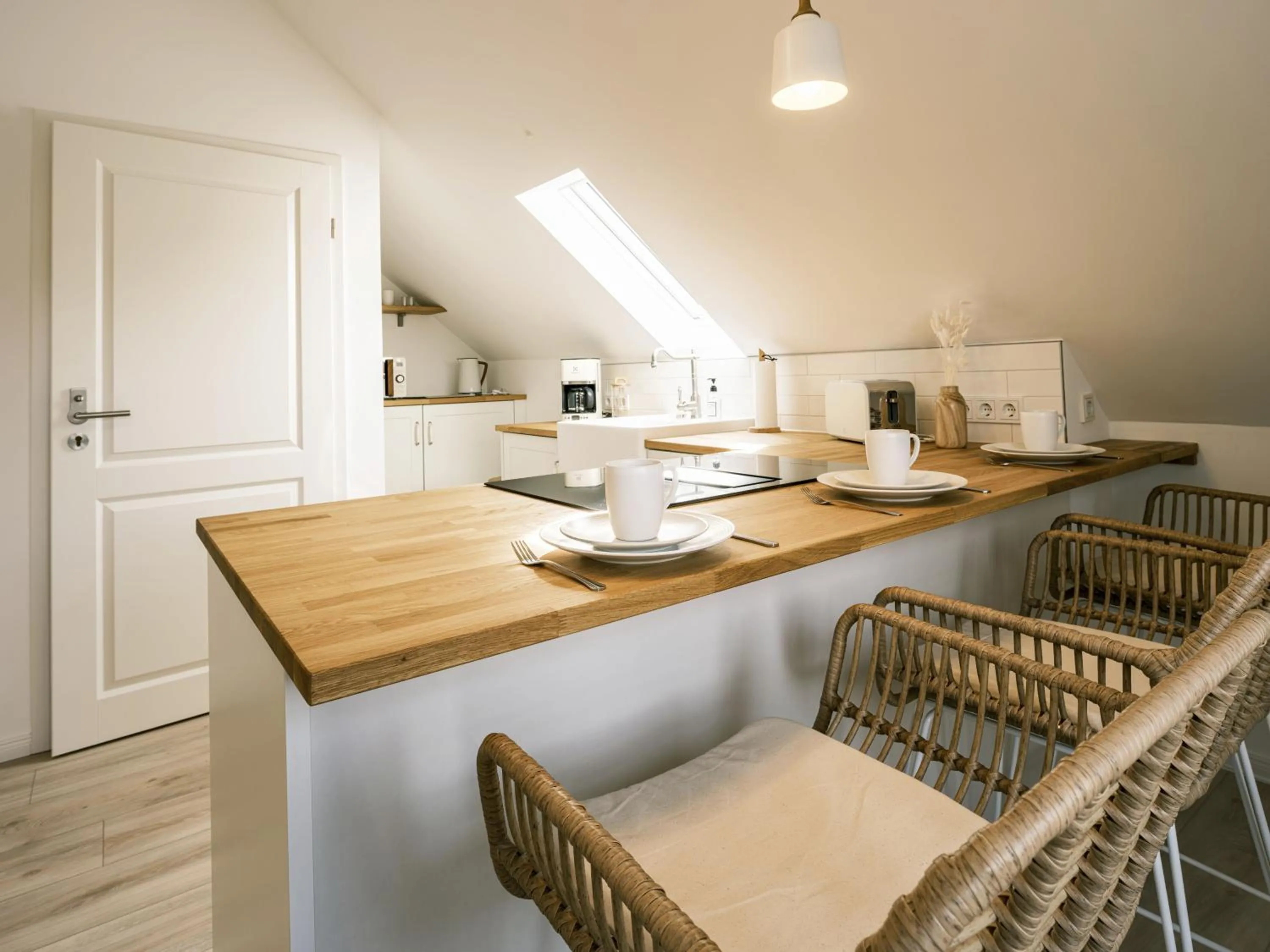 Kitchen or kitchenette in Flecker Hotel