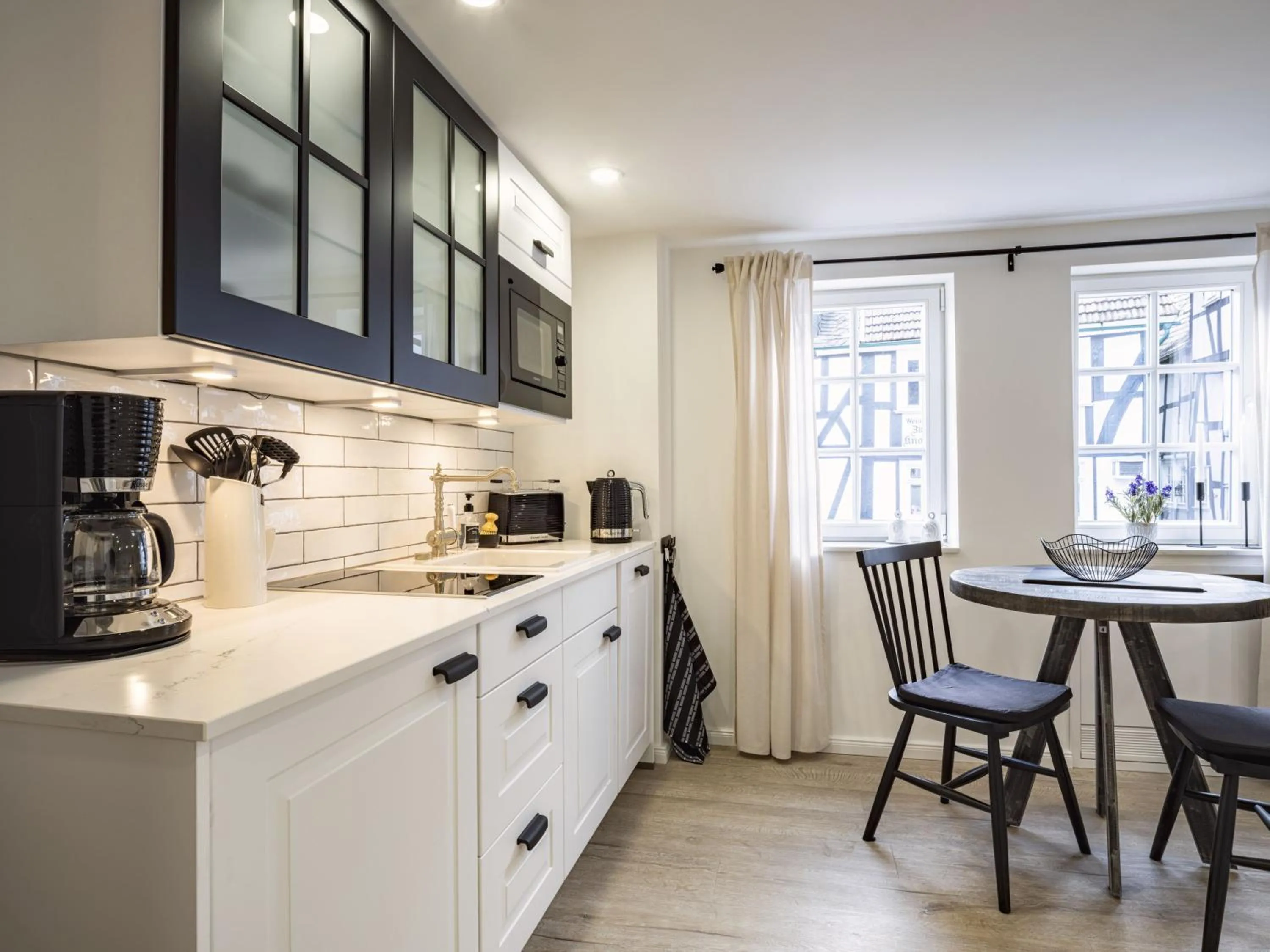 Kitchen or kitchenette in Flecker Hotel