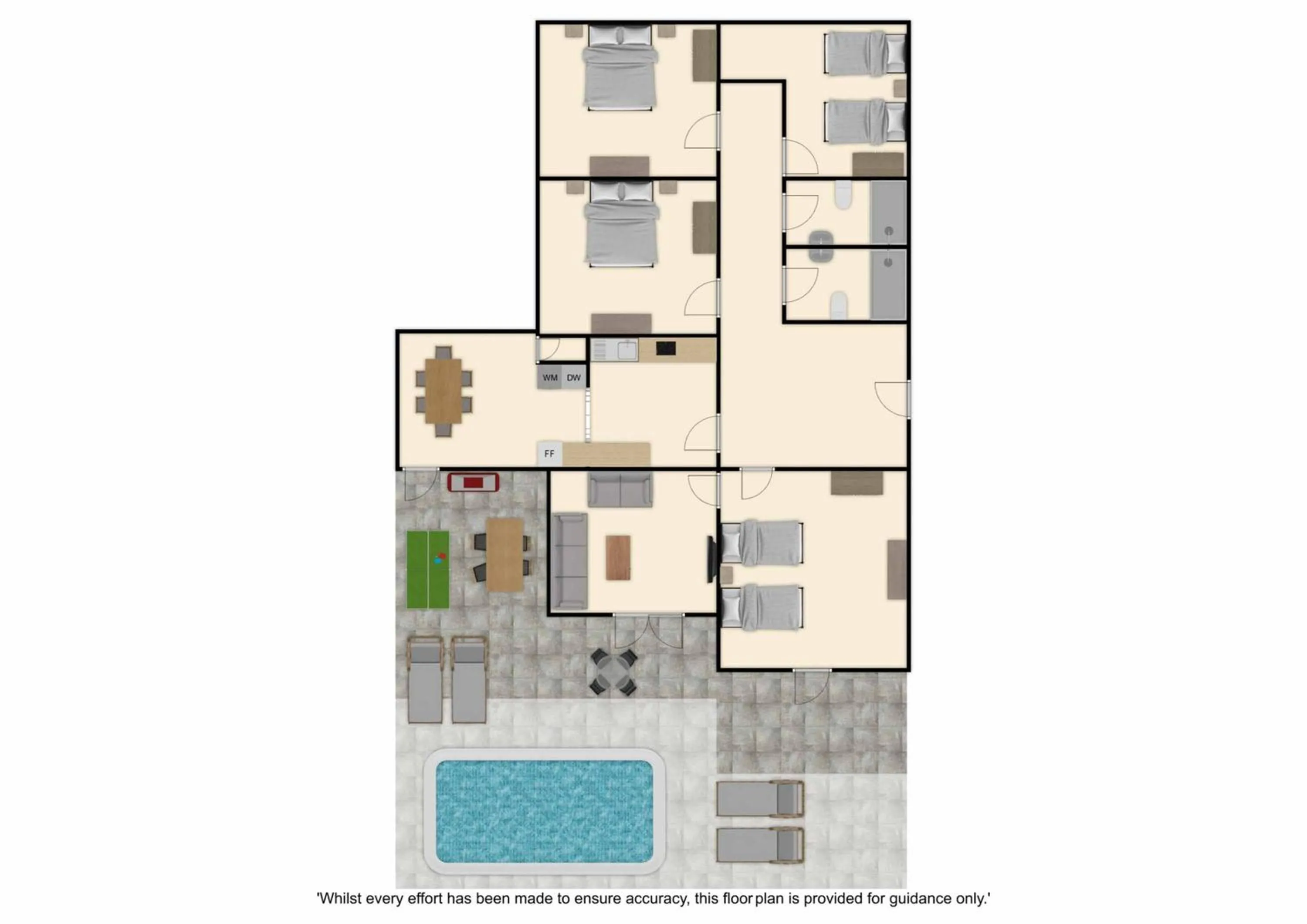 Floor plan in Villa Palina