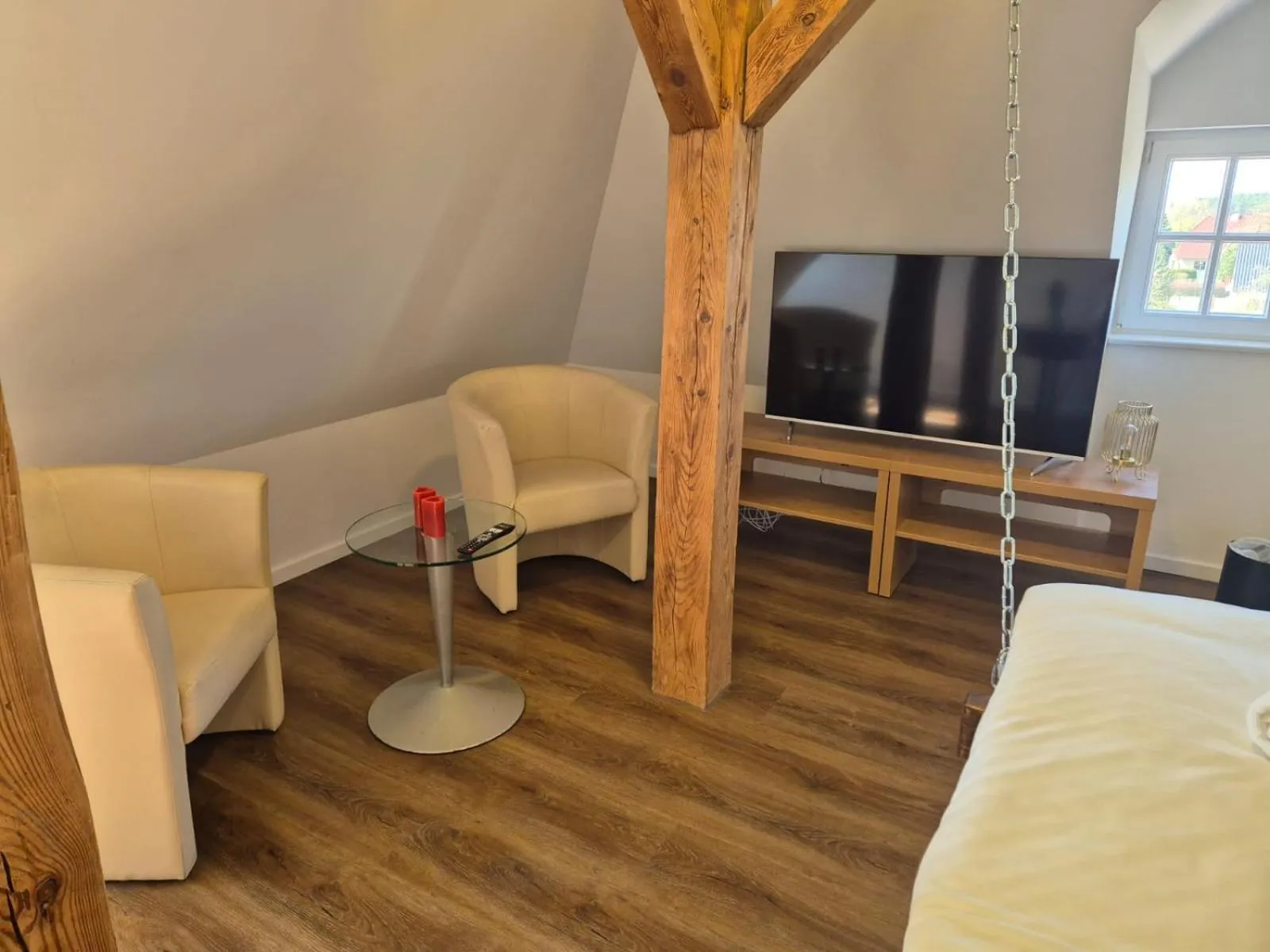 Seating area, Bed in Schloss Krugsdorf Golf & Hotel