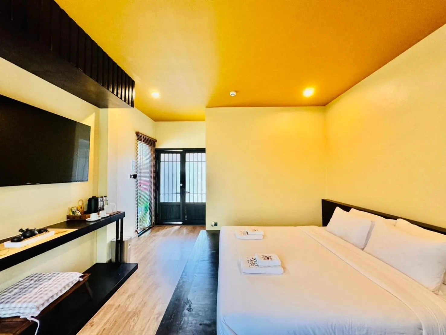 Bed in COZY SHIROI RESORT