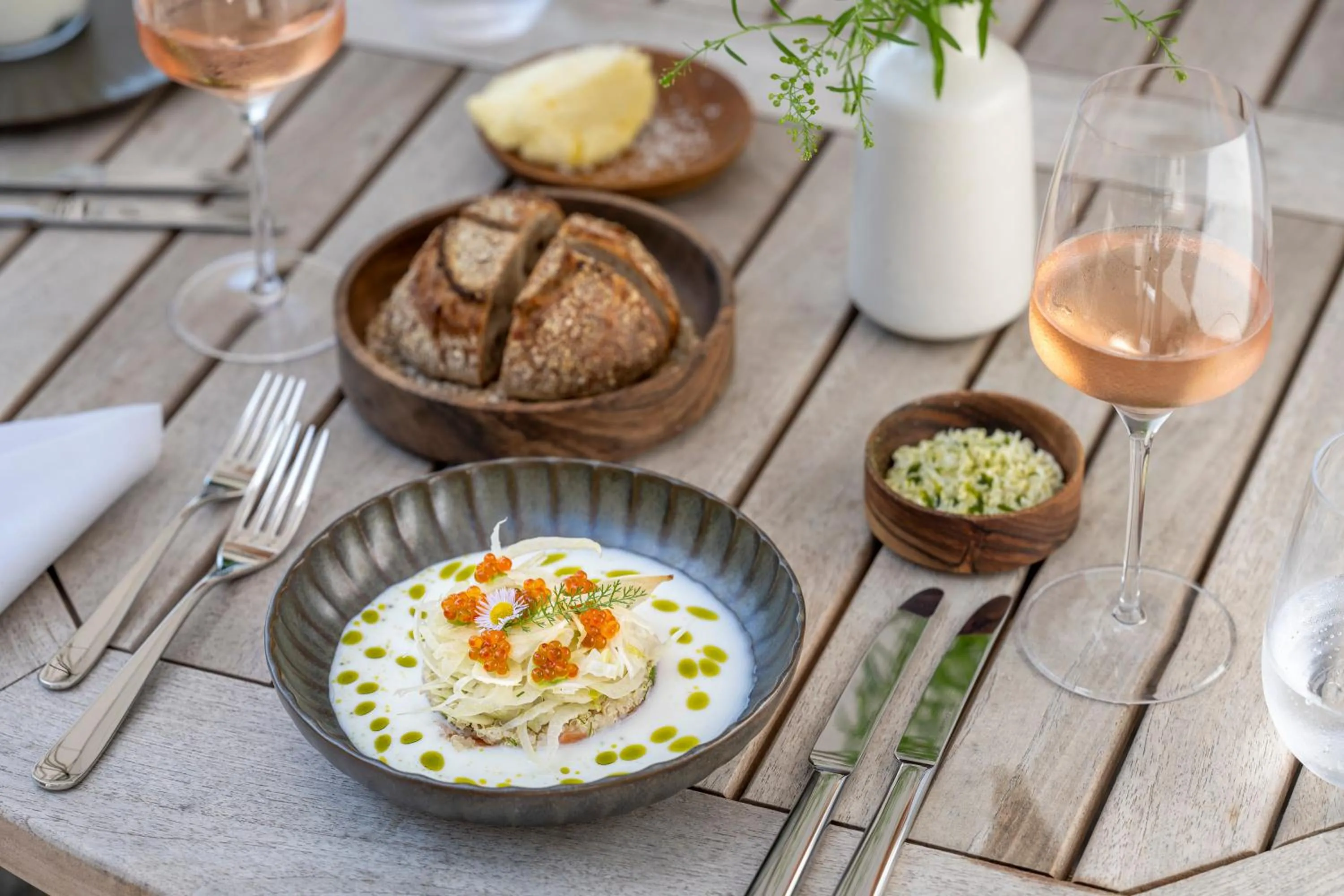 Food and drinks in Seegut Zeppelin - a member of Design Hotels