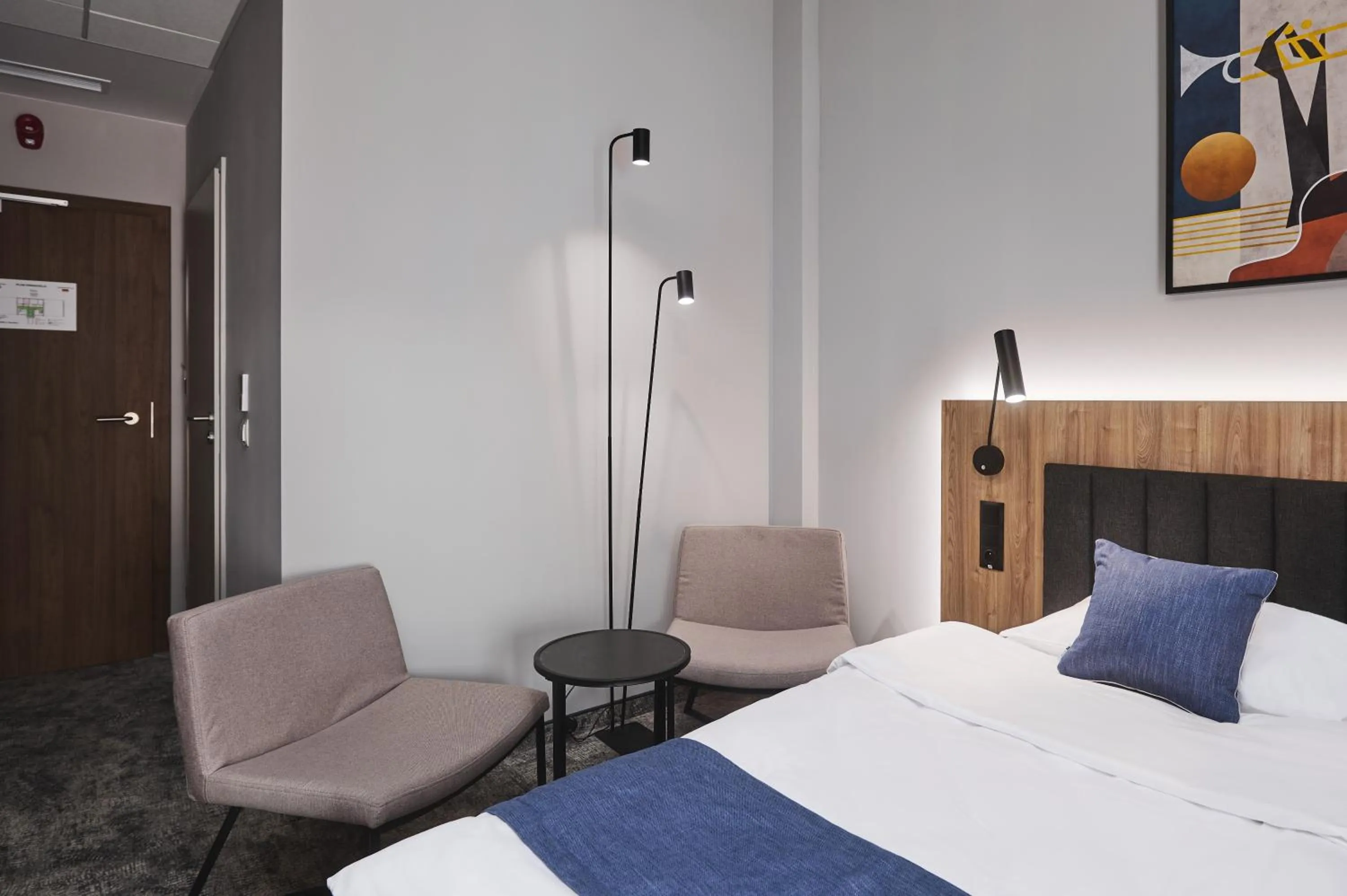 Bed in Hotel Halo Szczecin