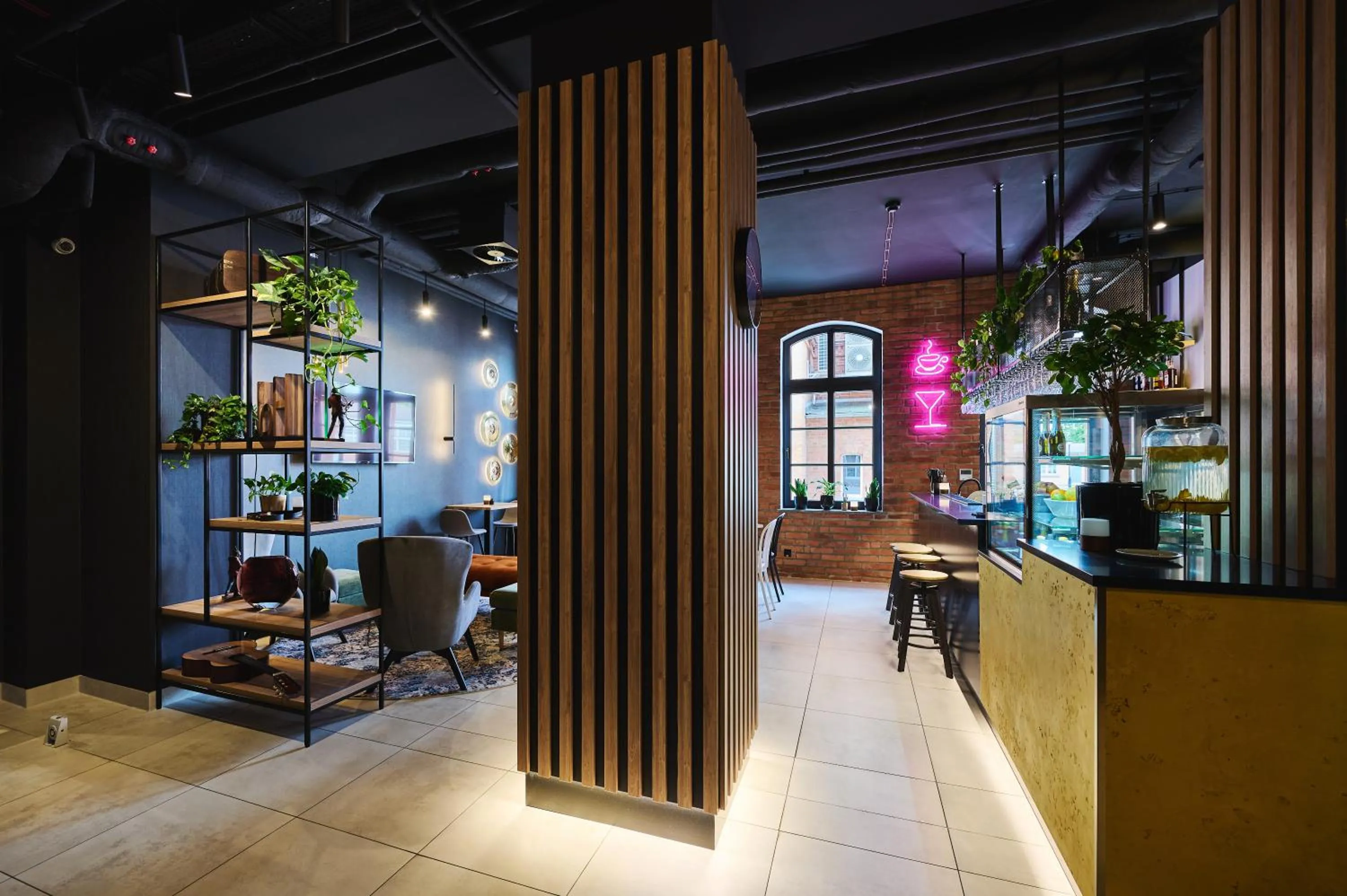 Seating area in Hotel Halo Szczecin